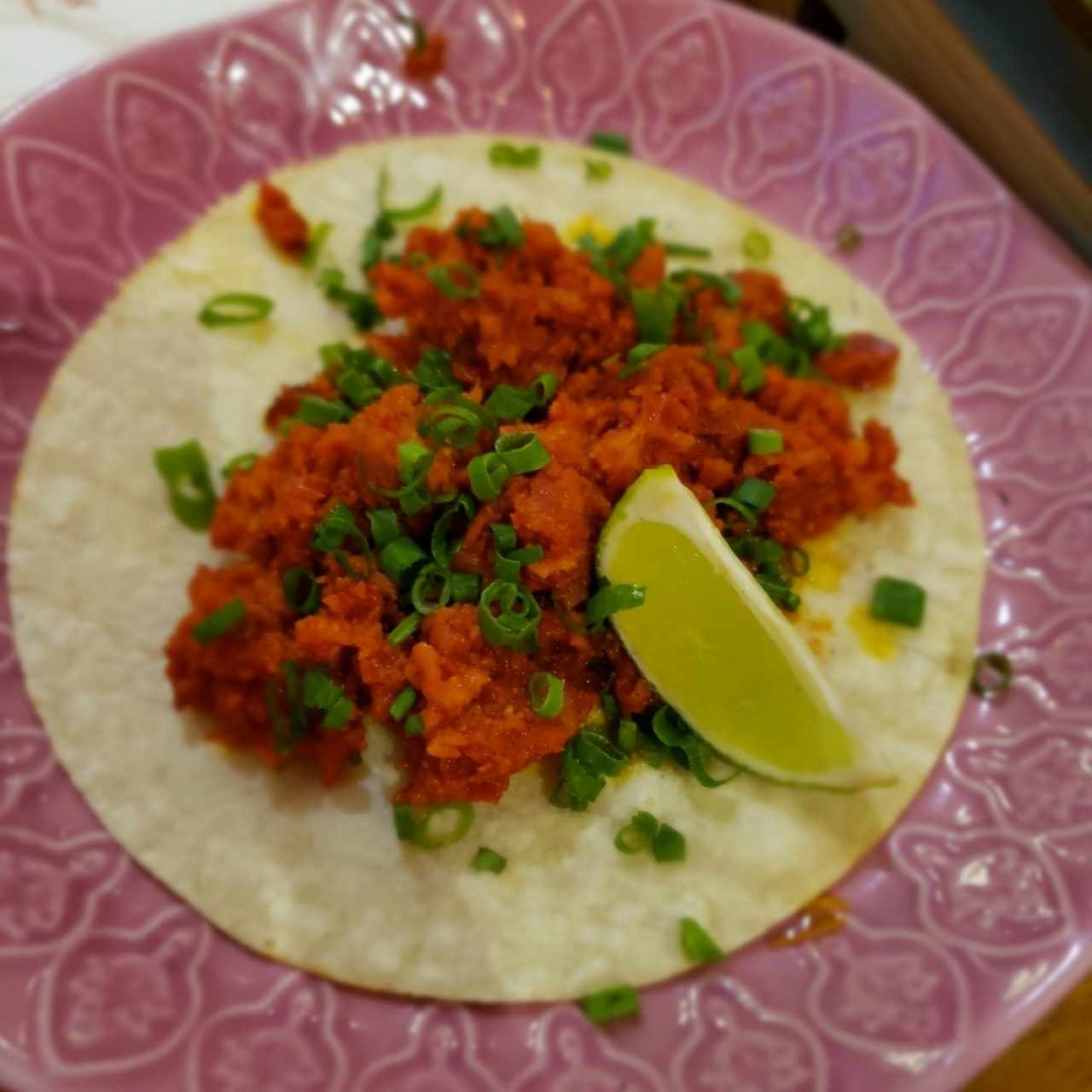 taco de chorizo