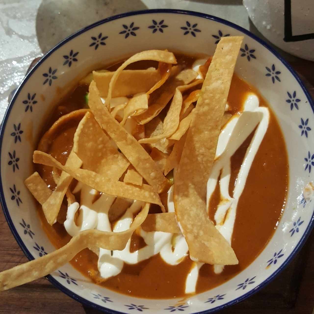 Sopa de tortillas 