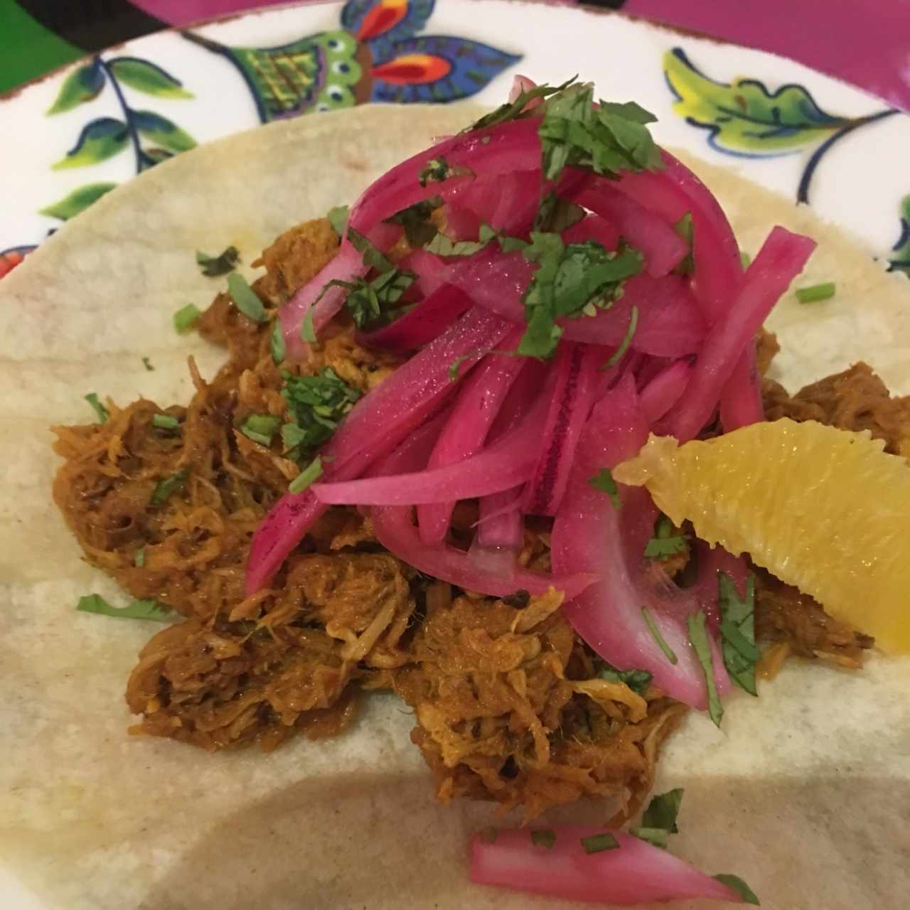 taco de cochinita pibil