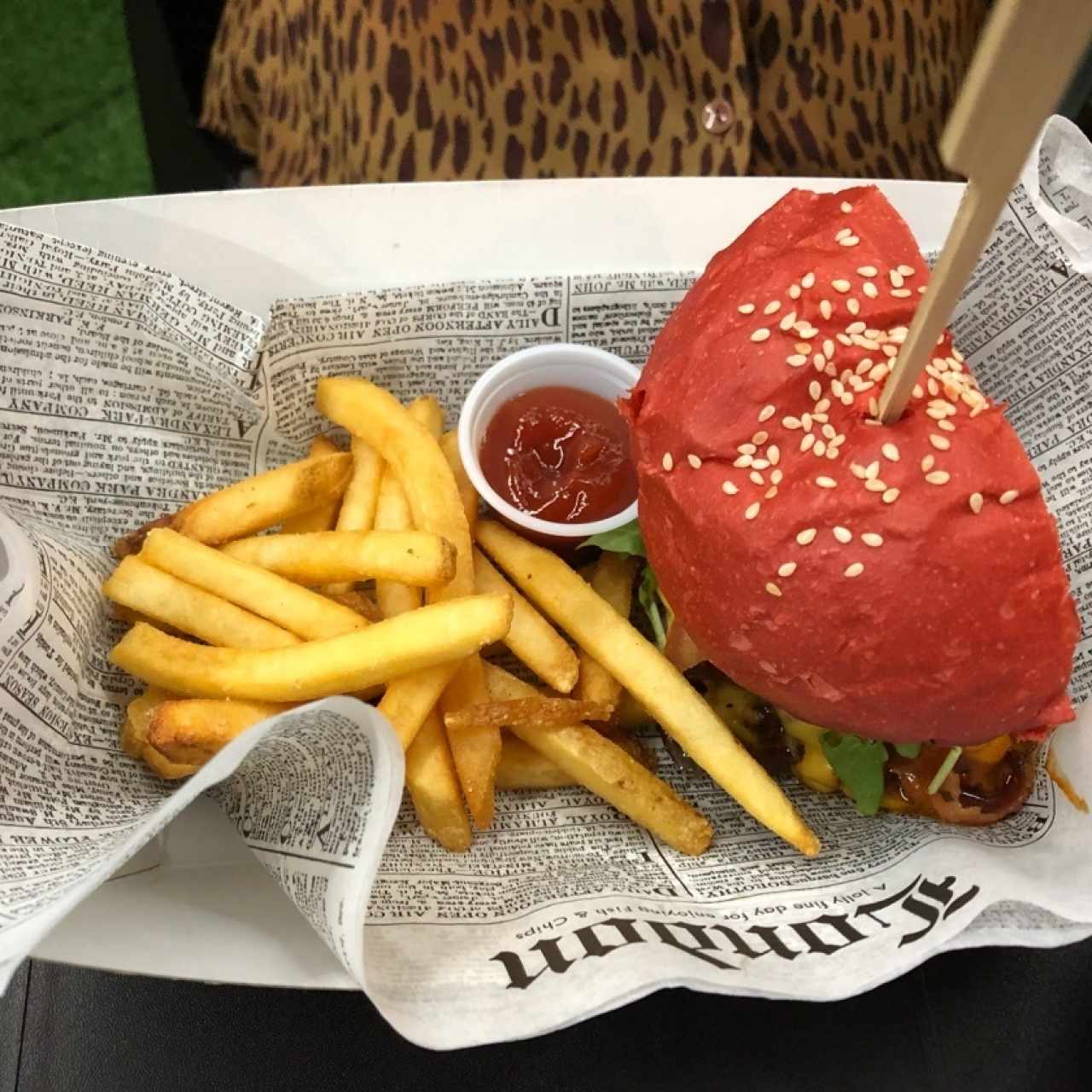 Italian Burguer en Pan de Pimentón Rojo 