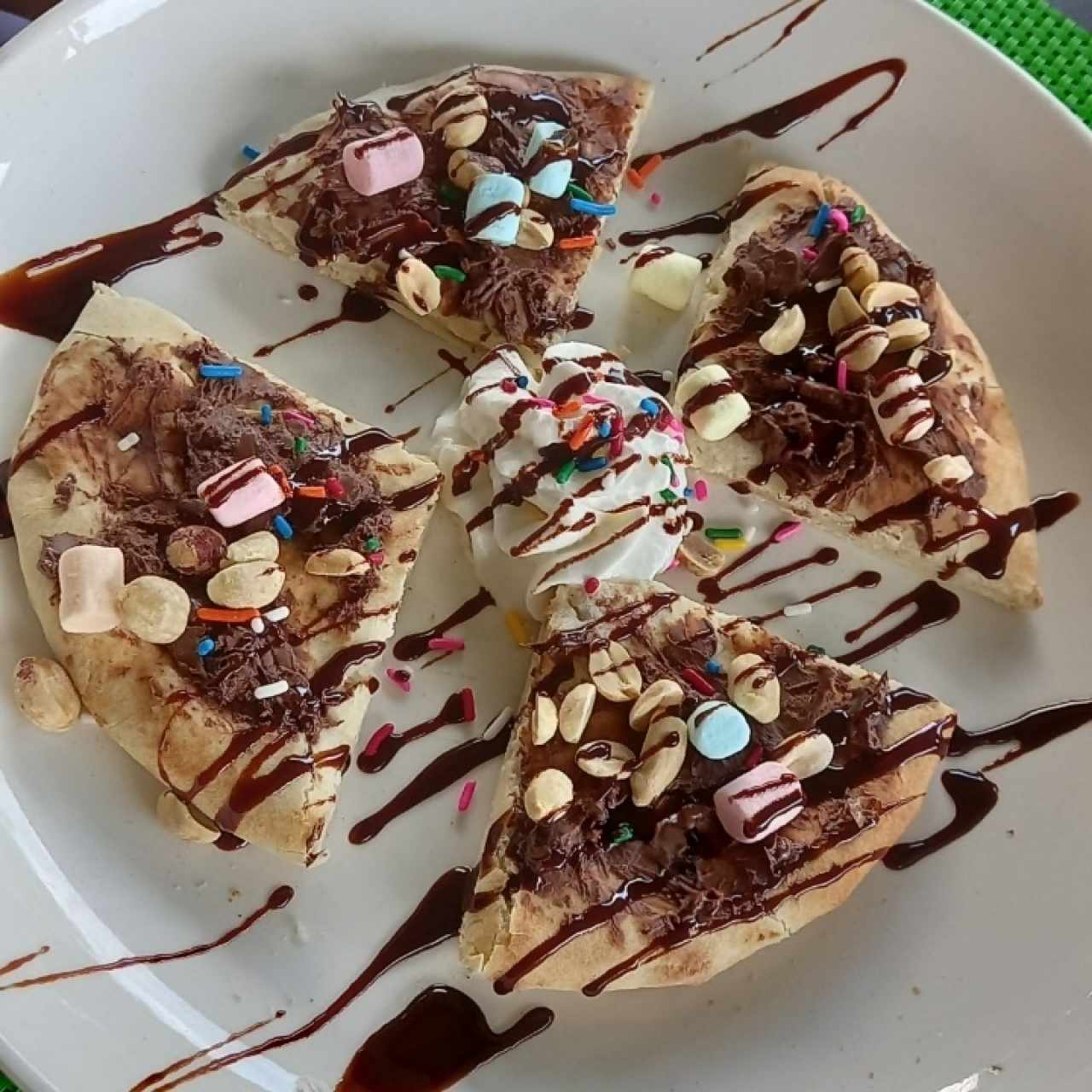 pizza de nutella