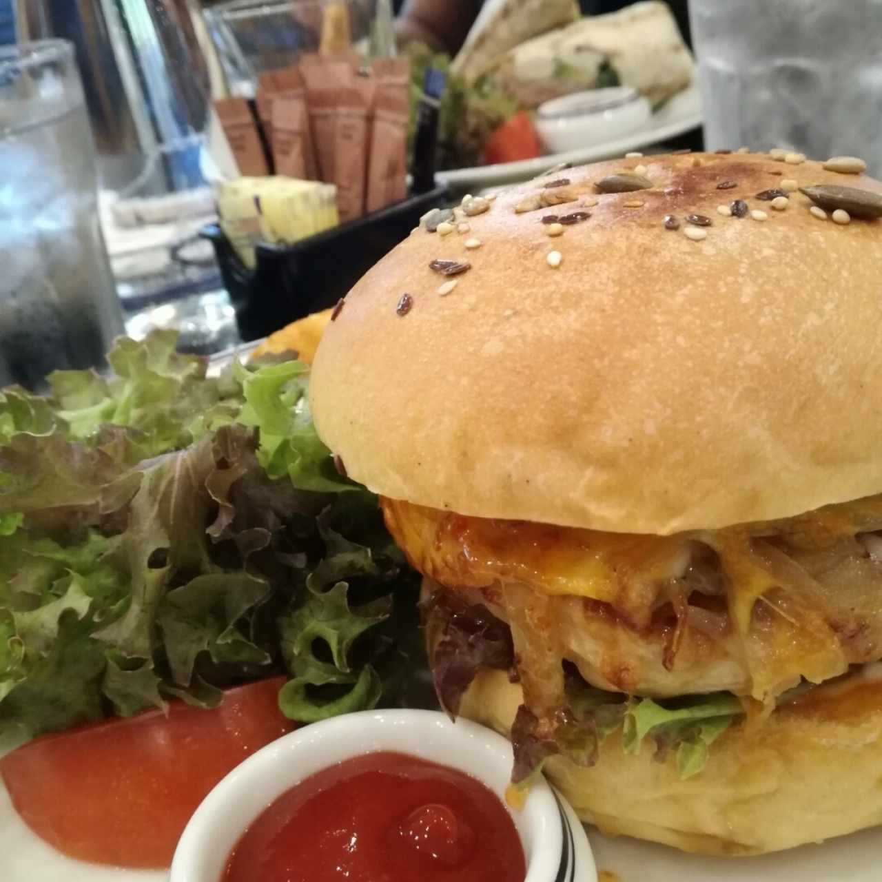 hamburguesa de pollo