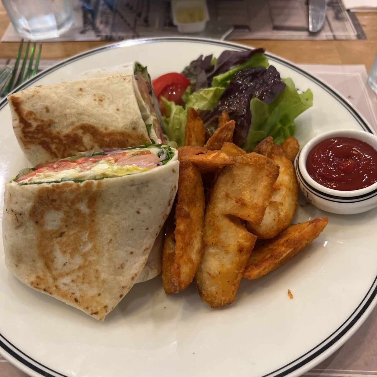 Wrap au Saumon Fumé