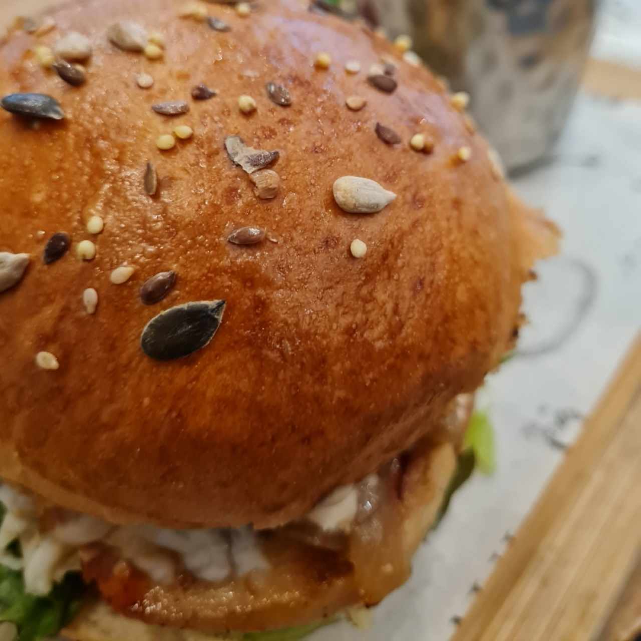 hamburguesa de pollo