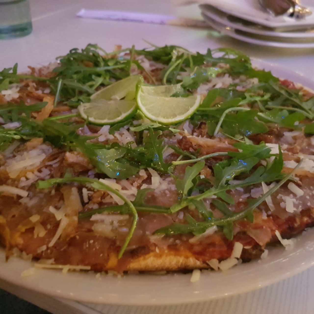 pizza carpaccio de res