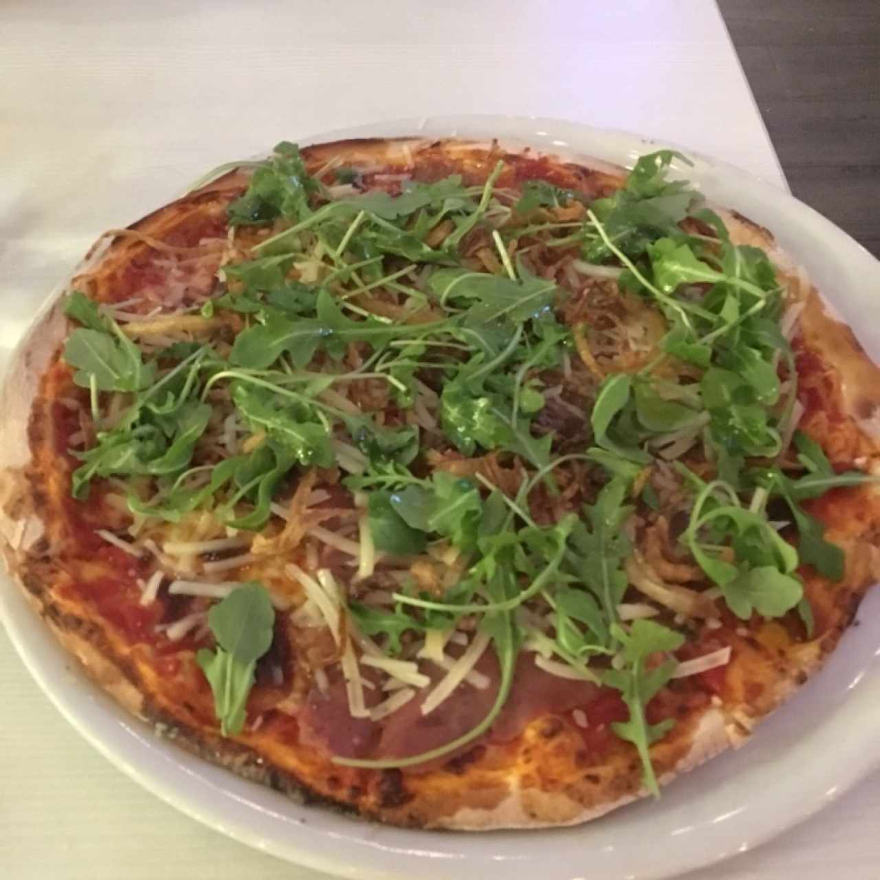 pizza carpaccio de res 