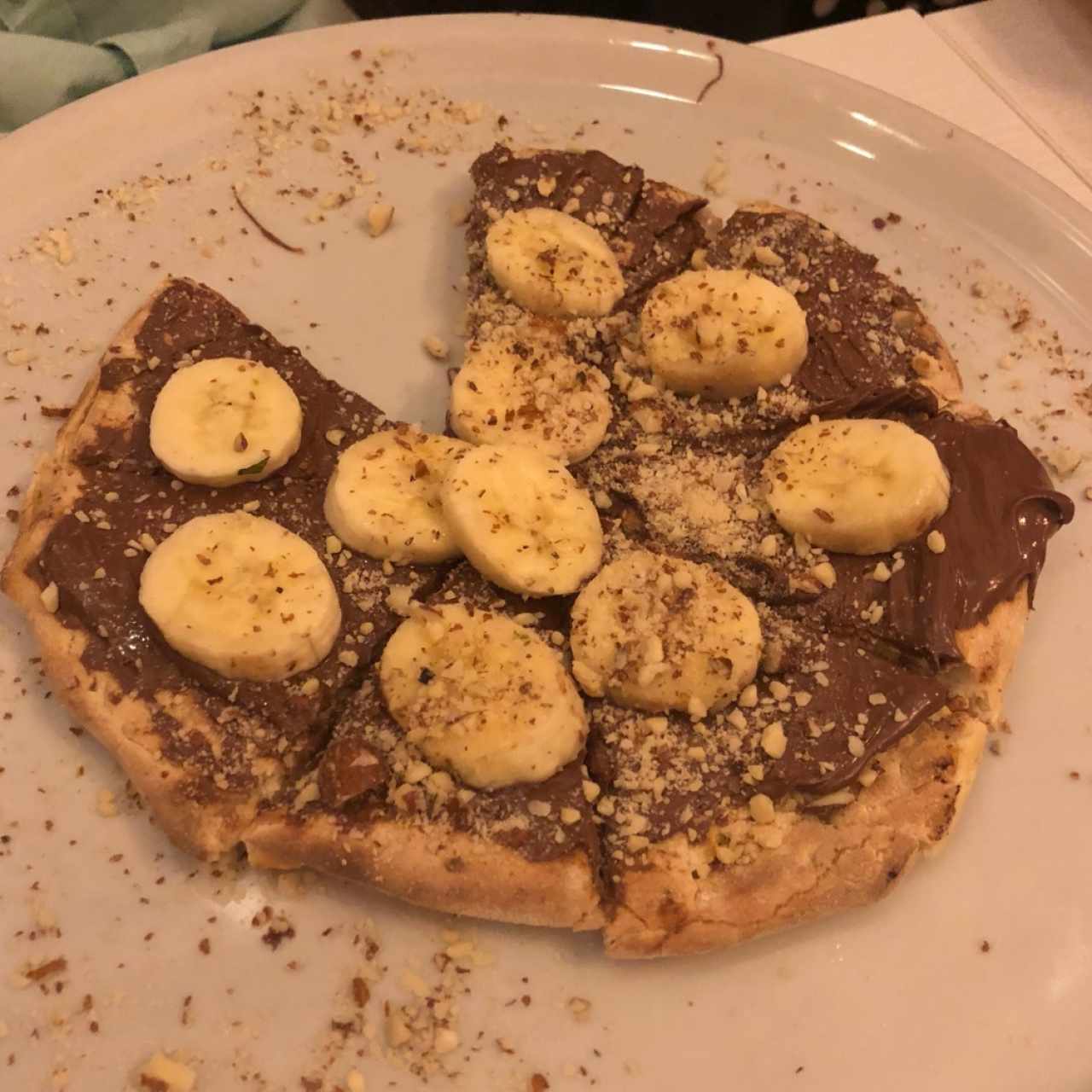 pizza de nutella