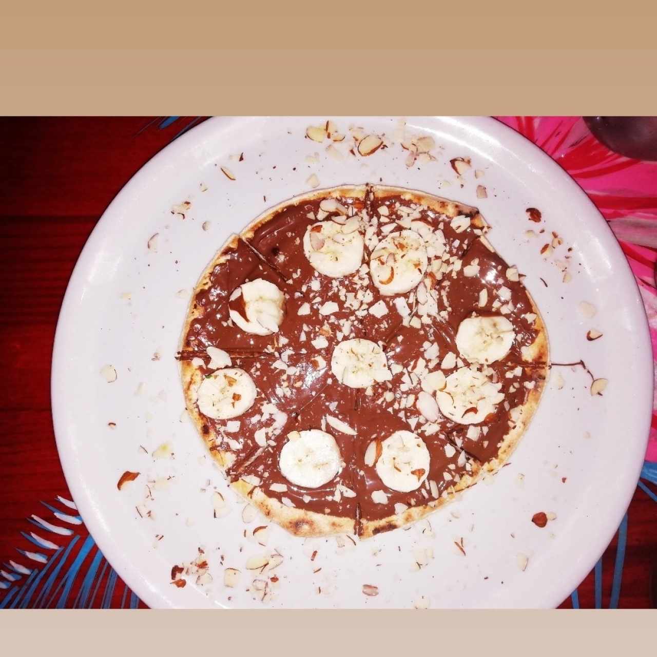 pizza de nutella