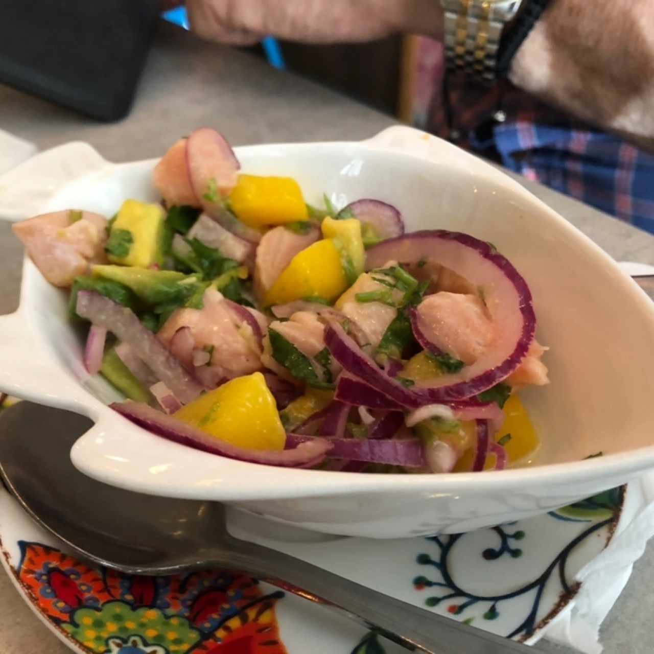 Ceviche de salmón