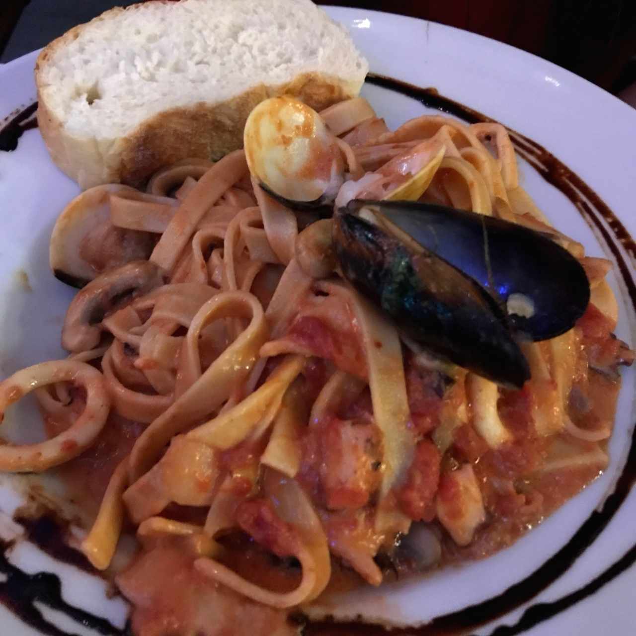 pasta con mariscos