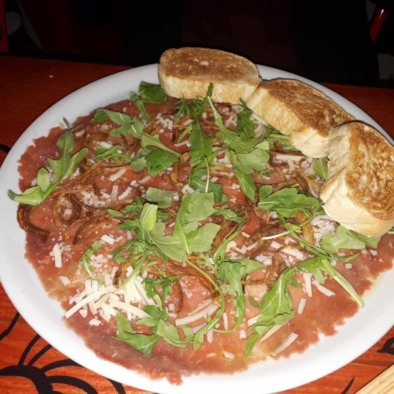 carpaccio de res