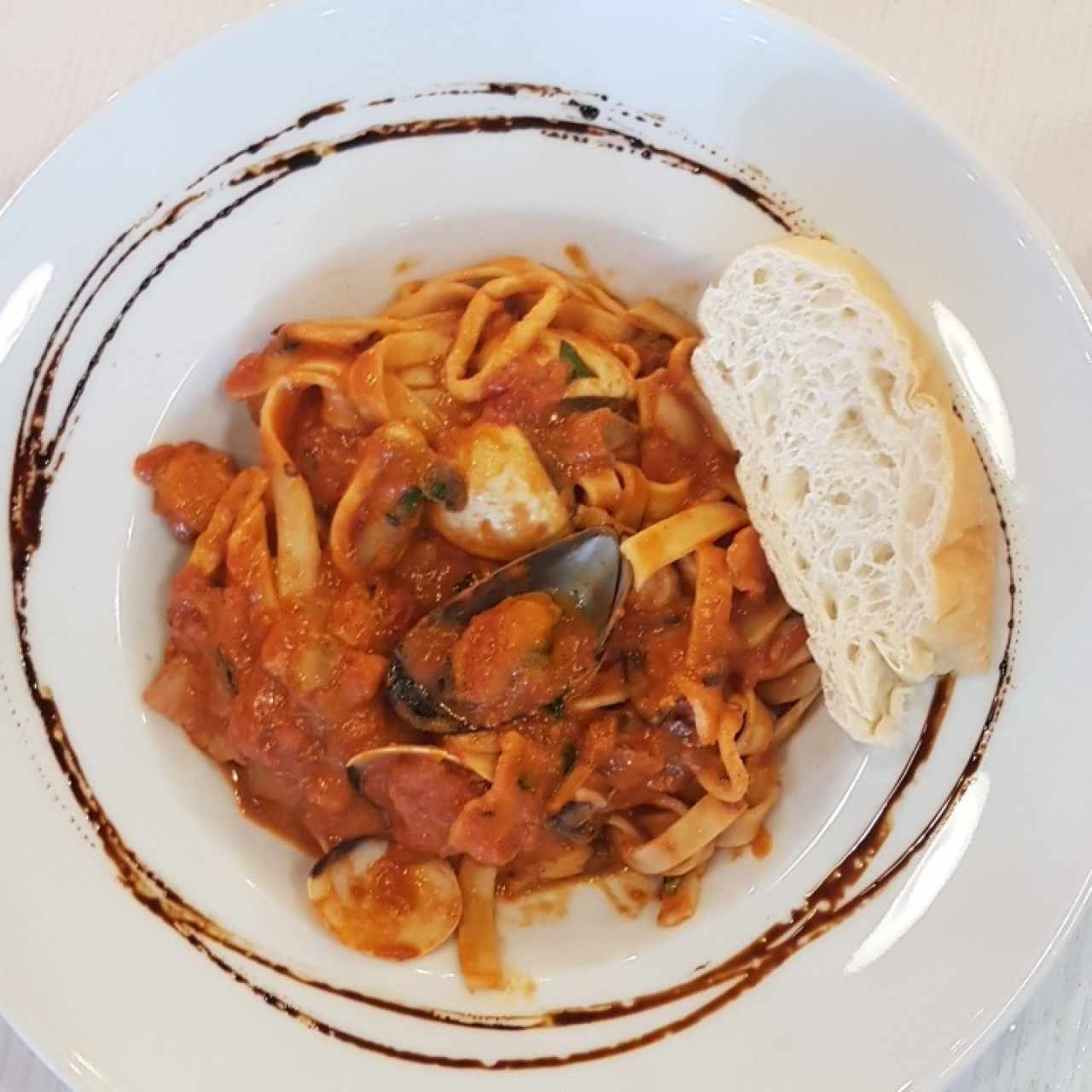 pasta con mariscos