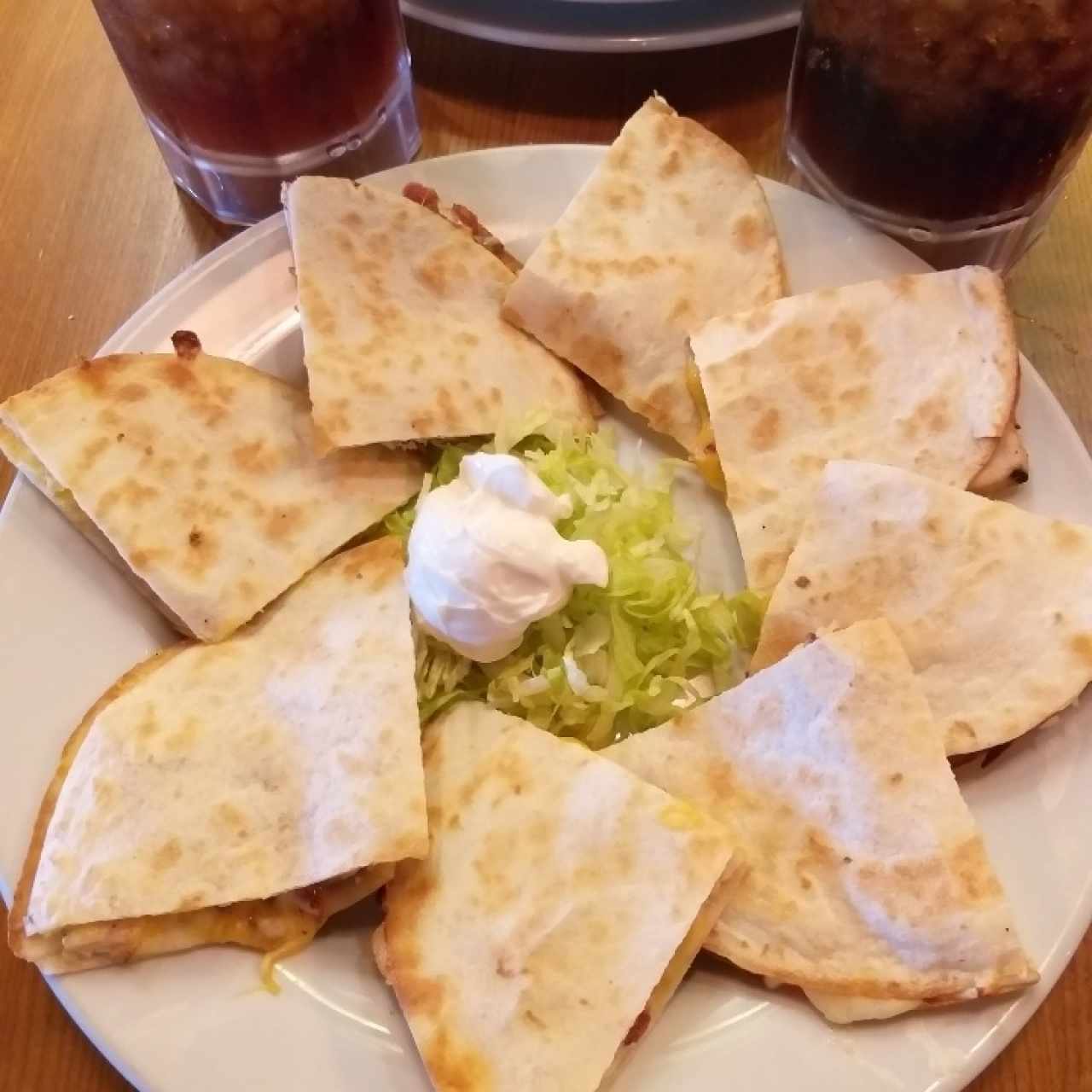 Bacon ranch quesadillas