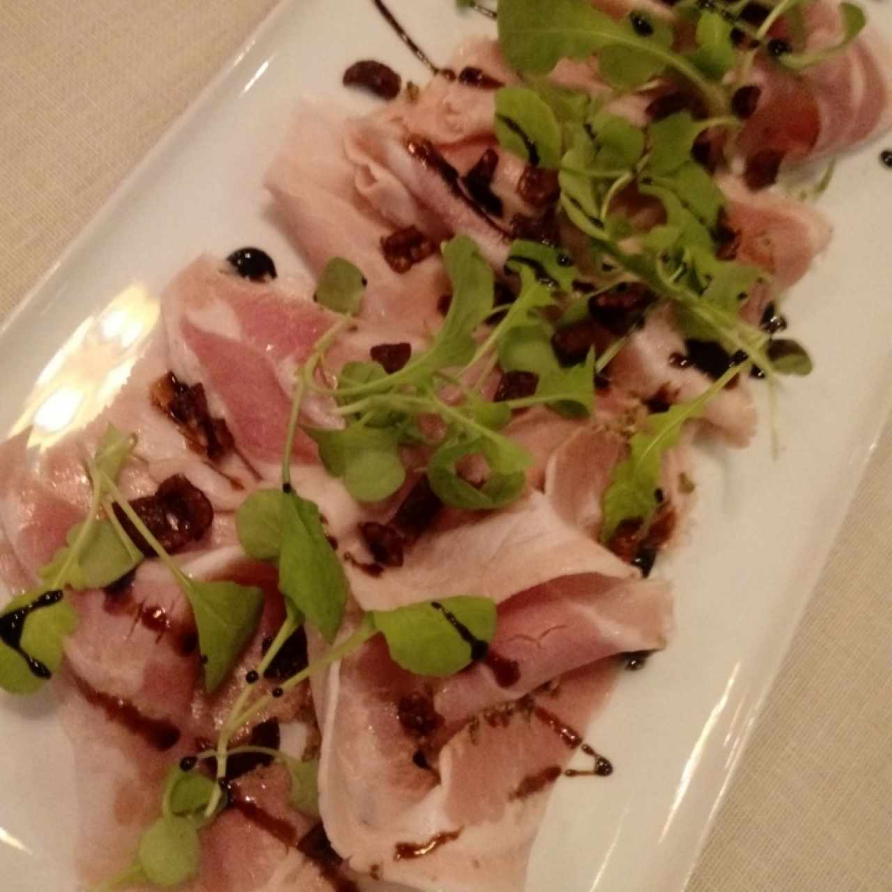 Carpaccio de porqueta