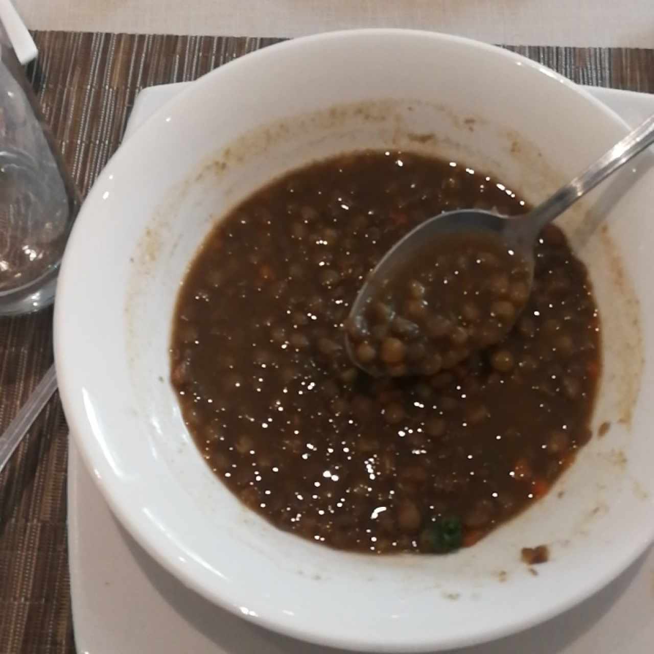 sopa de lentejas