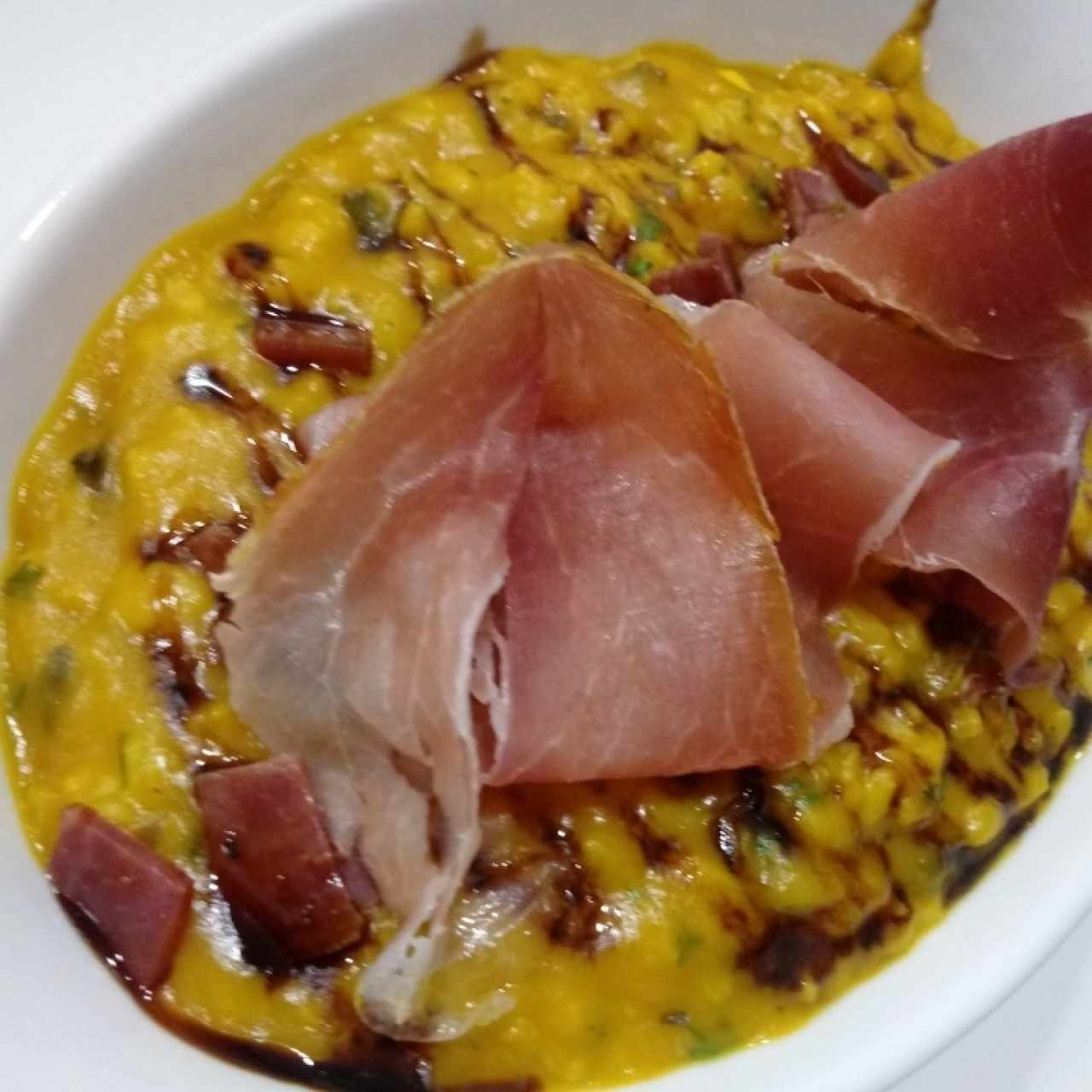 Risotto al prosciutto 