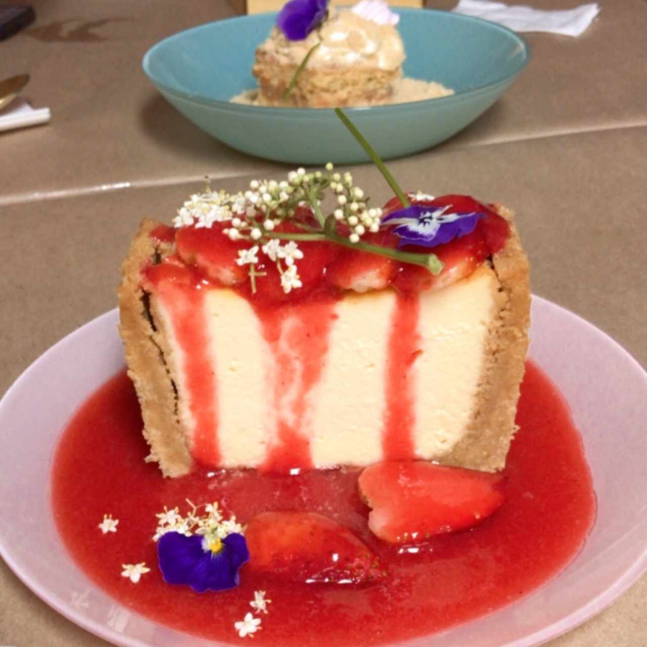 Cheesecake de fresa