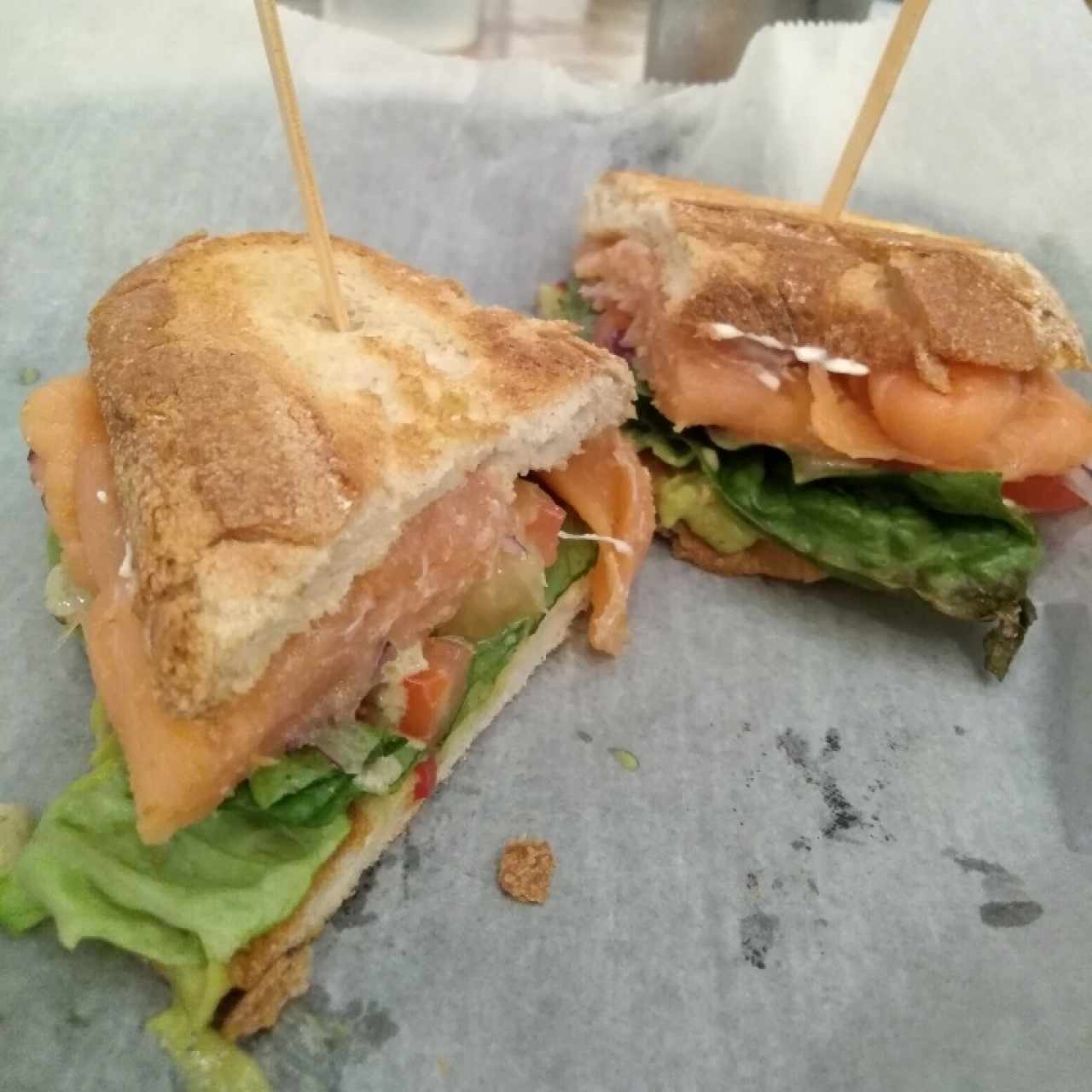 Sandwich de salmón (buenísimo) 