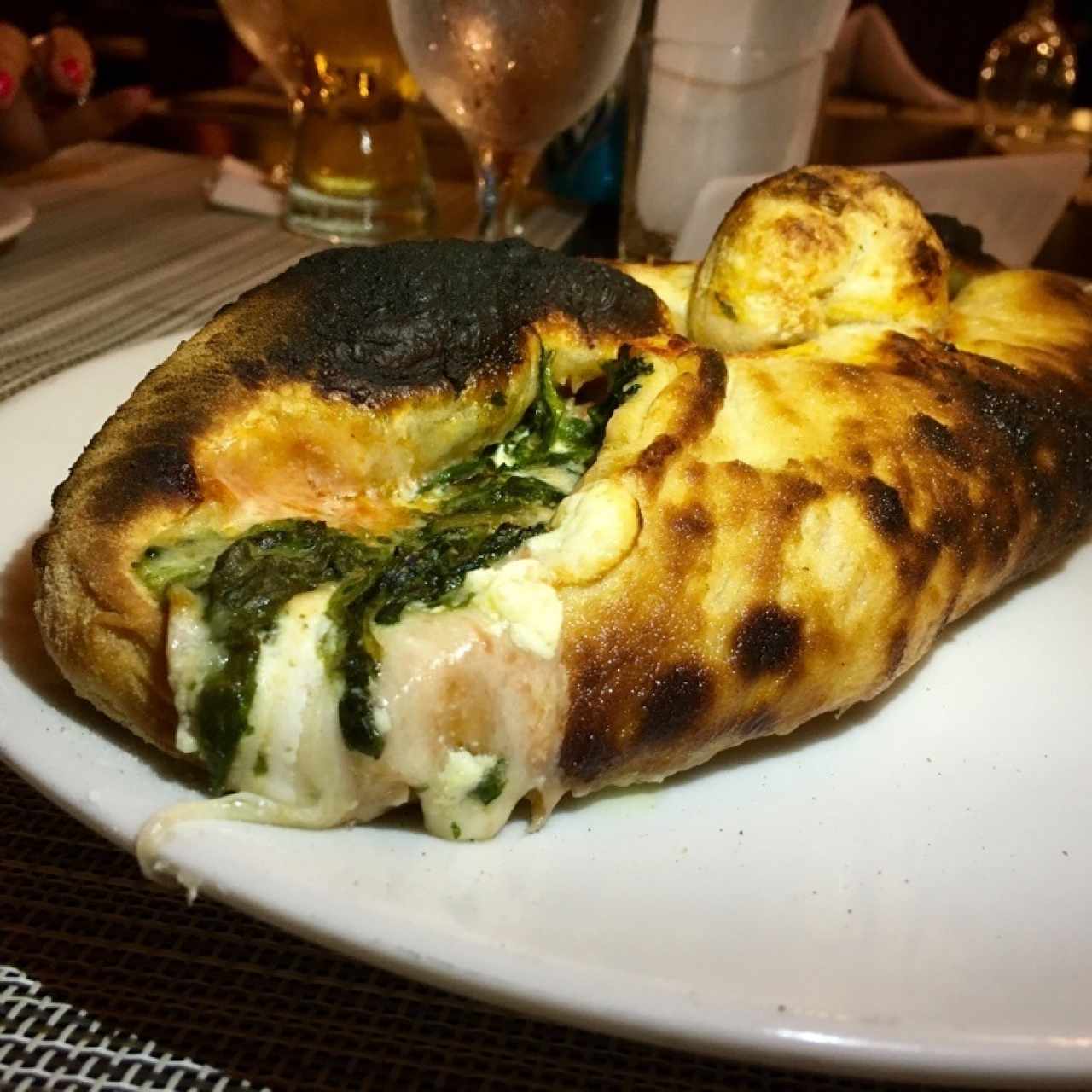 Calzone de ricota y espinaca