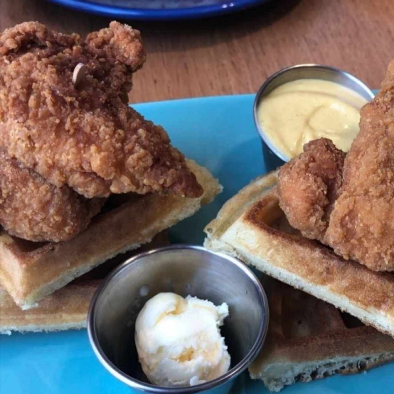 Chicken and waffles