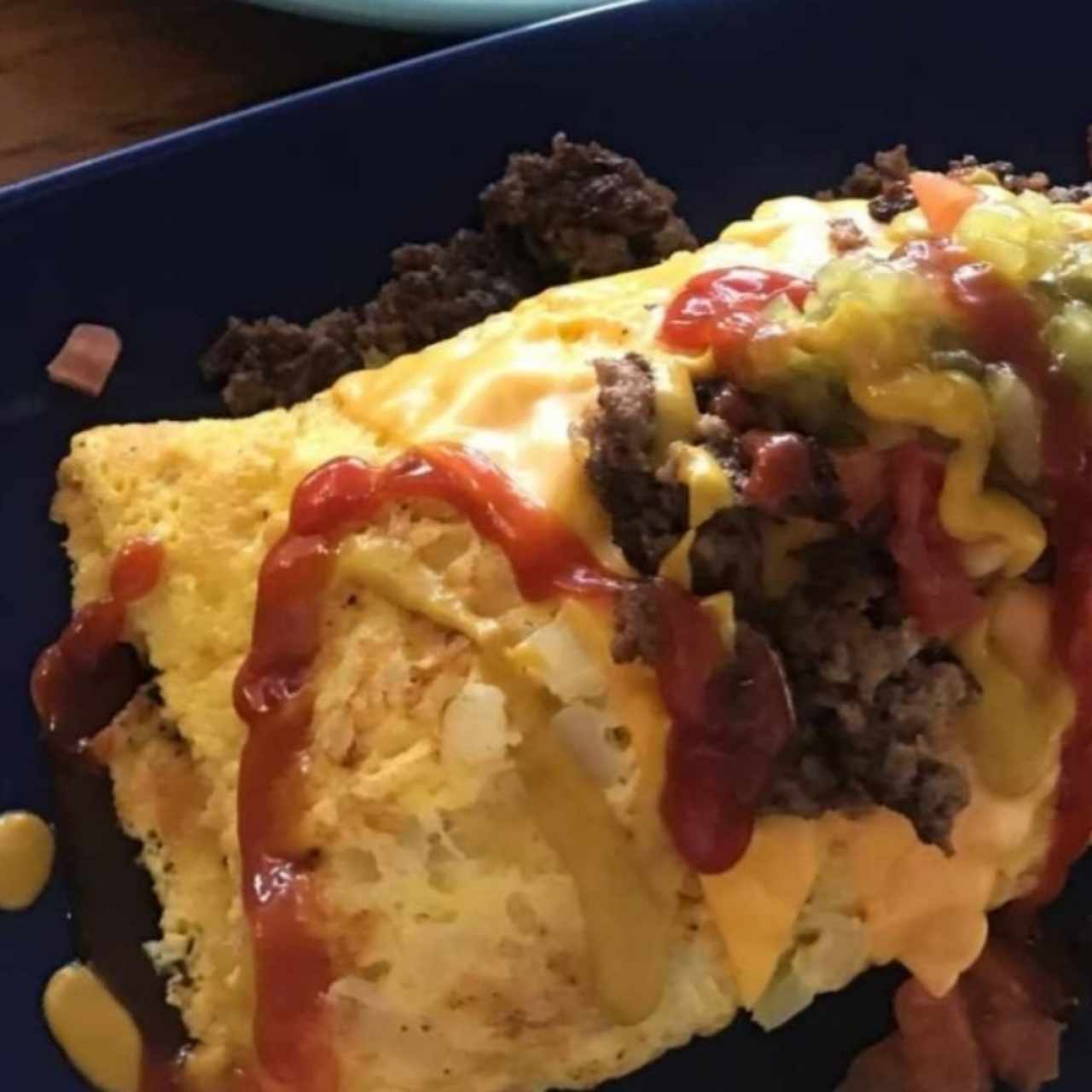 cheseburger omelet