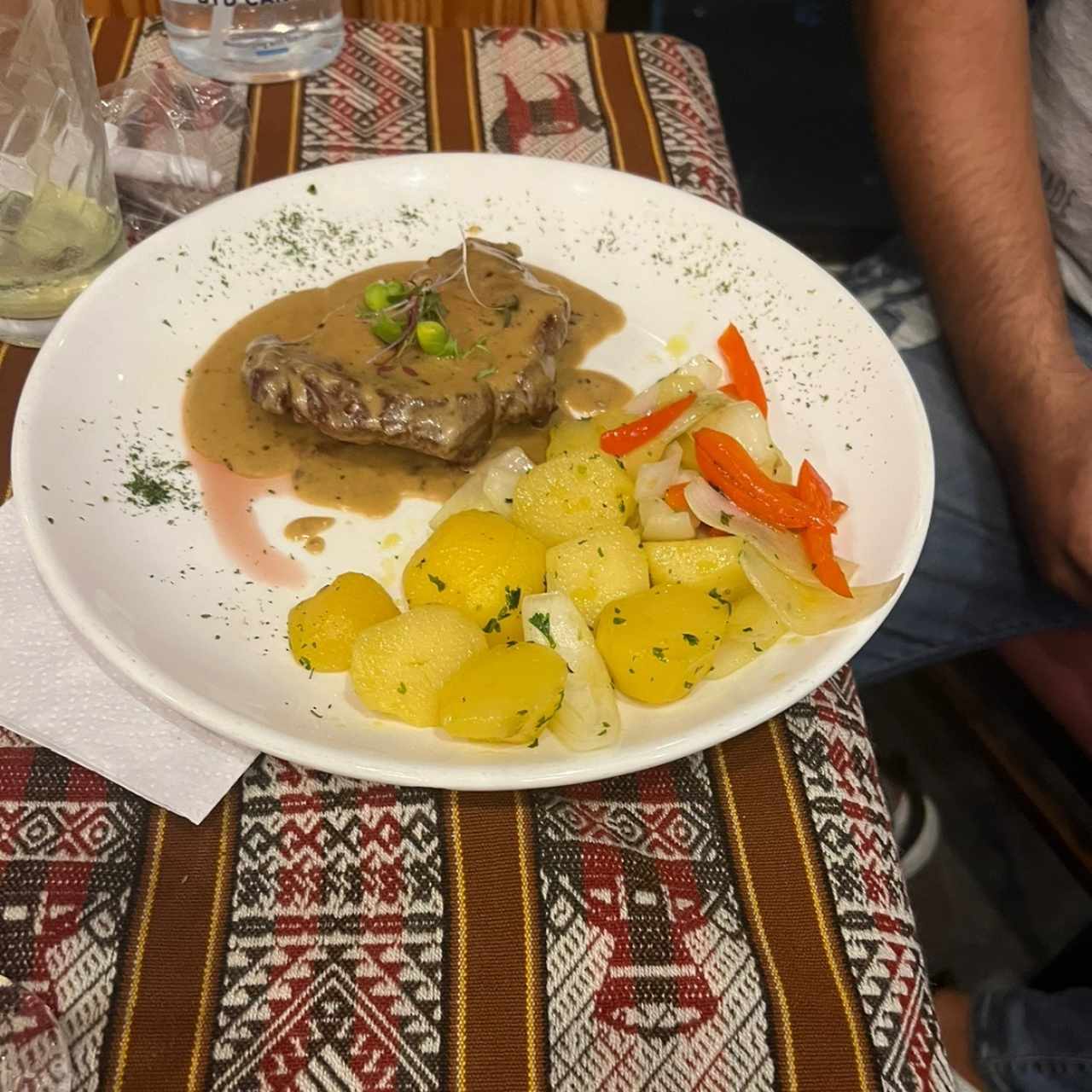 Filete a la Pimienta Verde