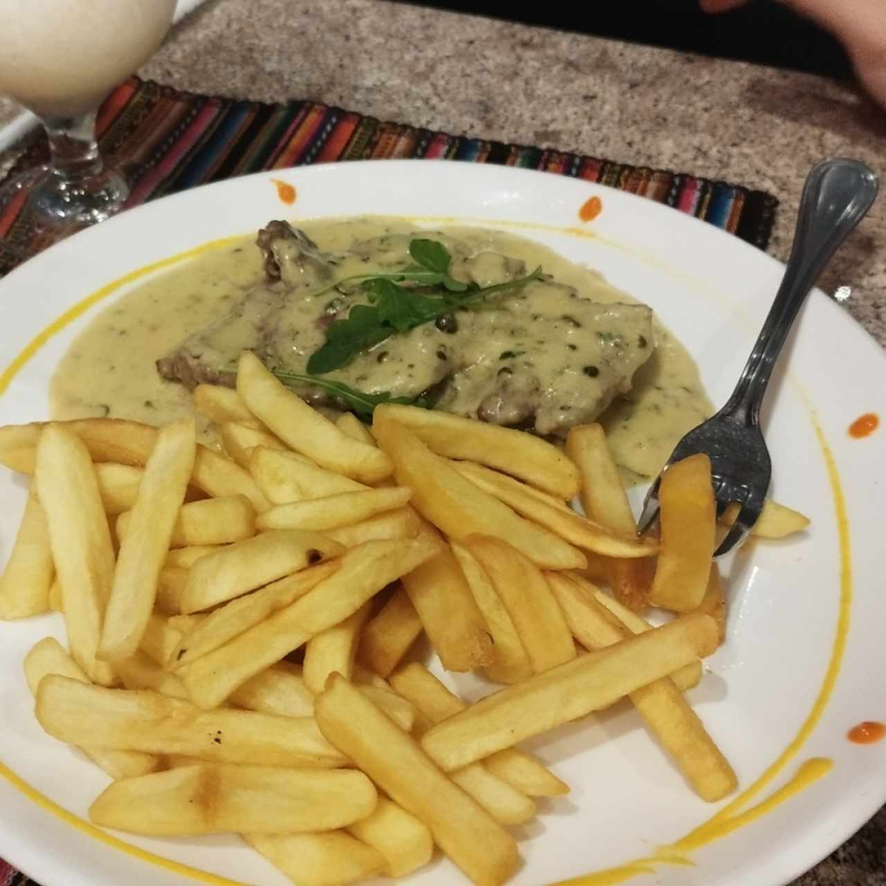 Filete a la Pimienta Verde