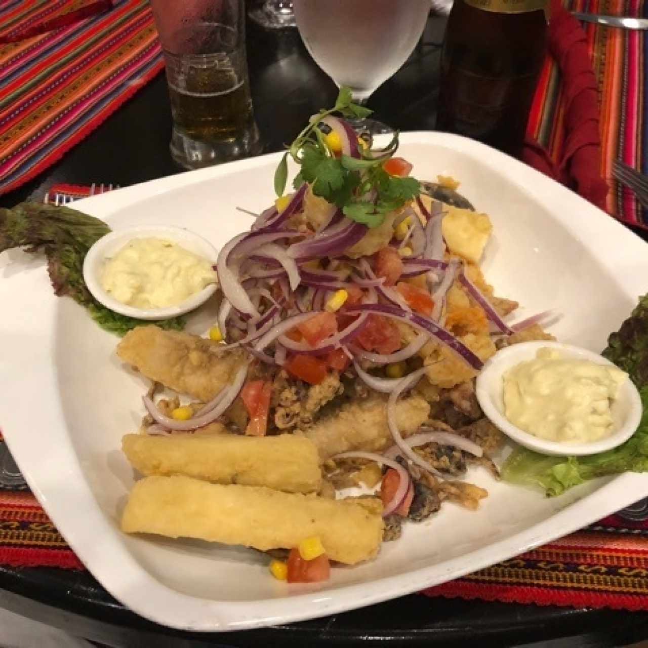 Jalea imperial de mariscos