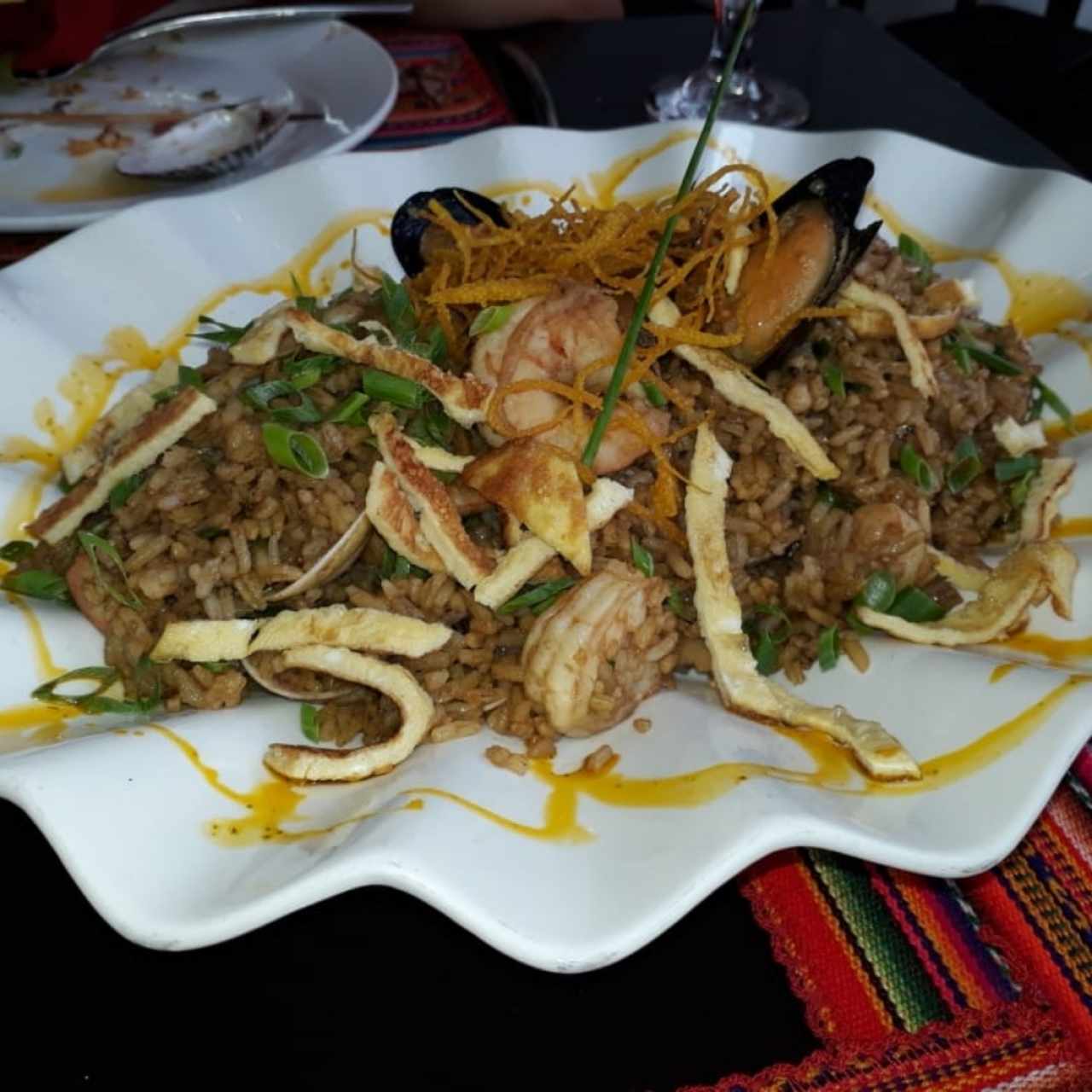 arroz chaufa de mariscos