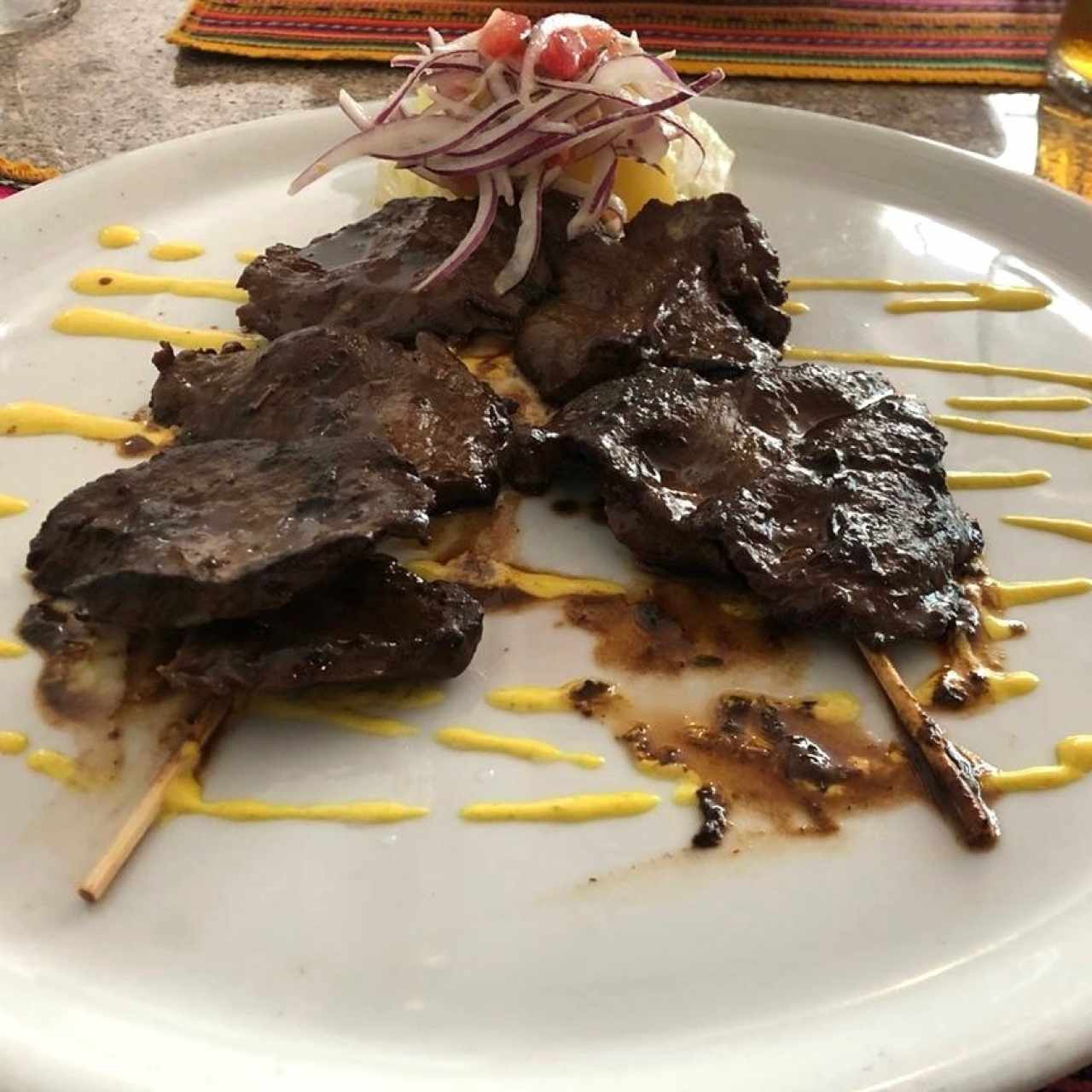 Anticuchos de corazon 