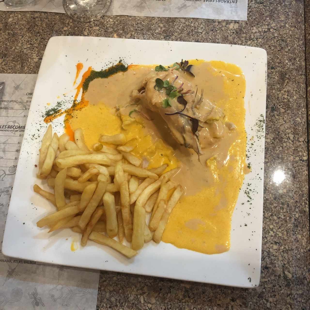 Corvina Rellena de Langostinos