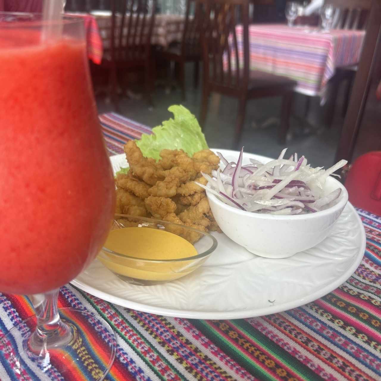 Entradas Calientes - Ceviche Frito