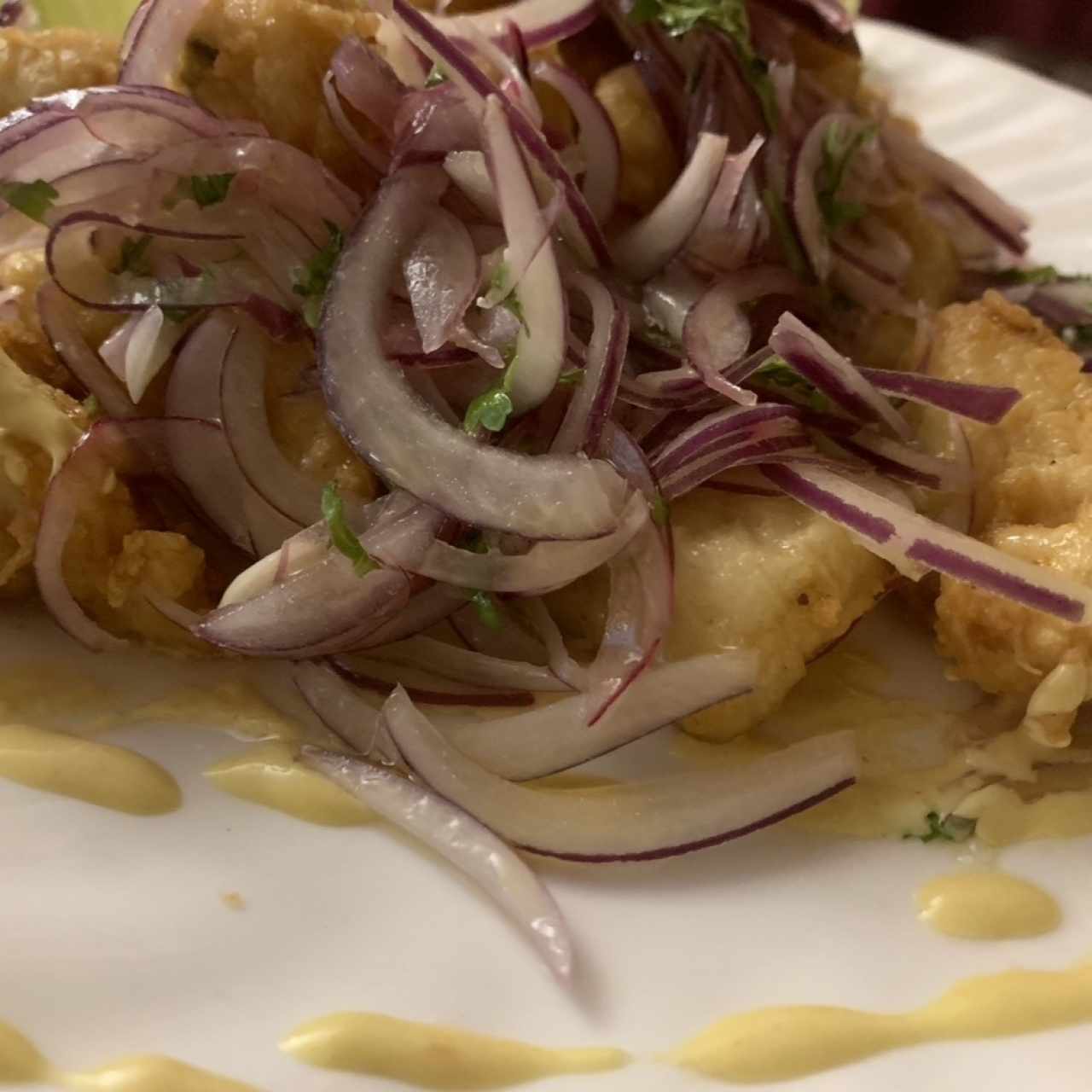 Entradas Calientes - Ceviche Frito