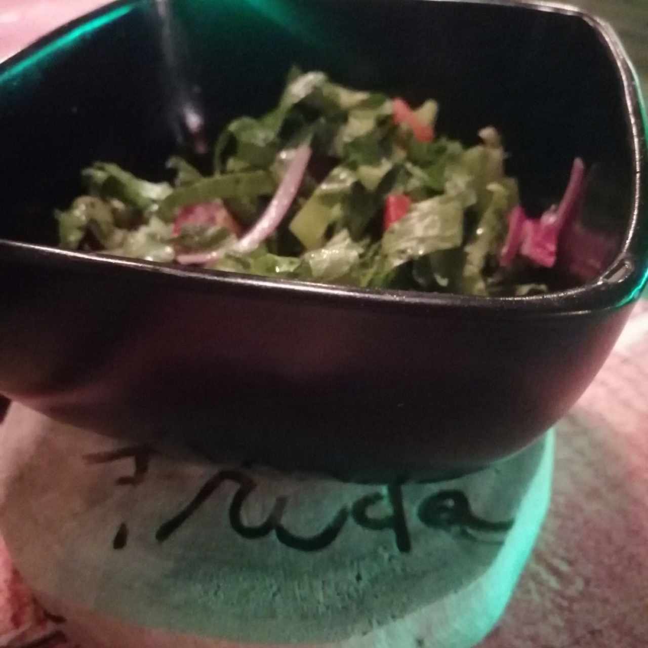 Ensalada mixta como guarnición