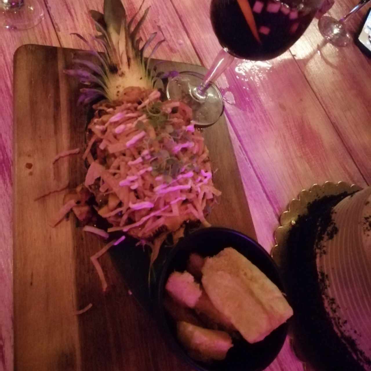 Pollo hawaiano 