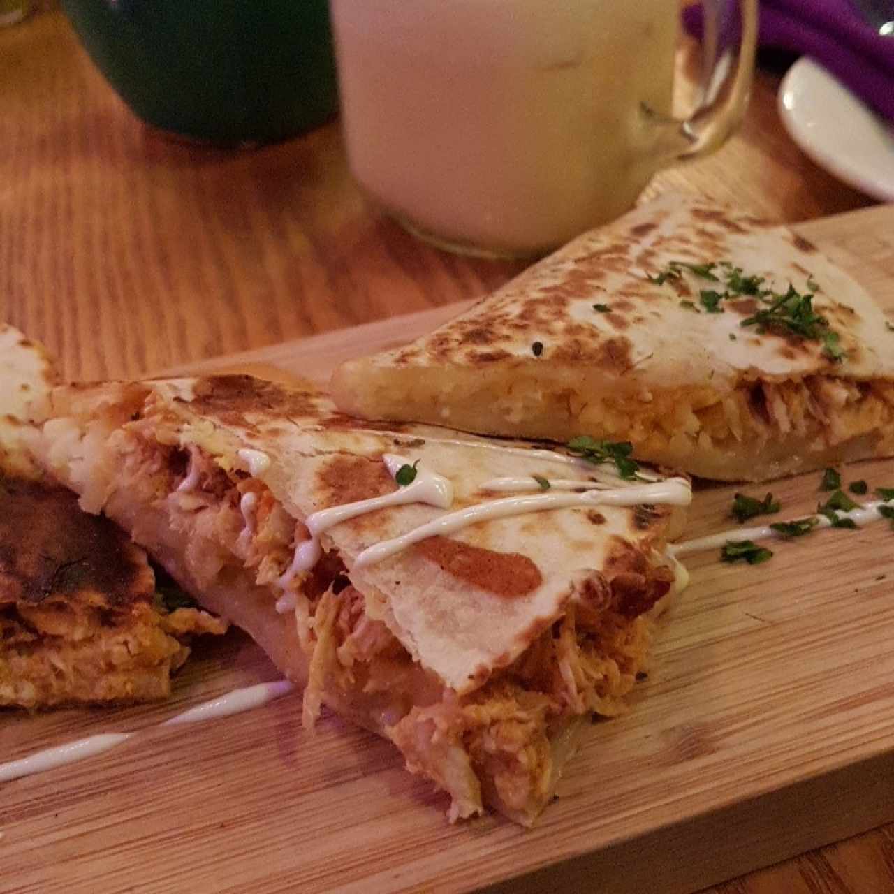 quesadillas de pollo