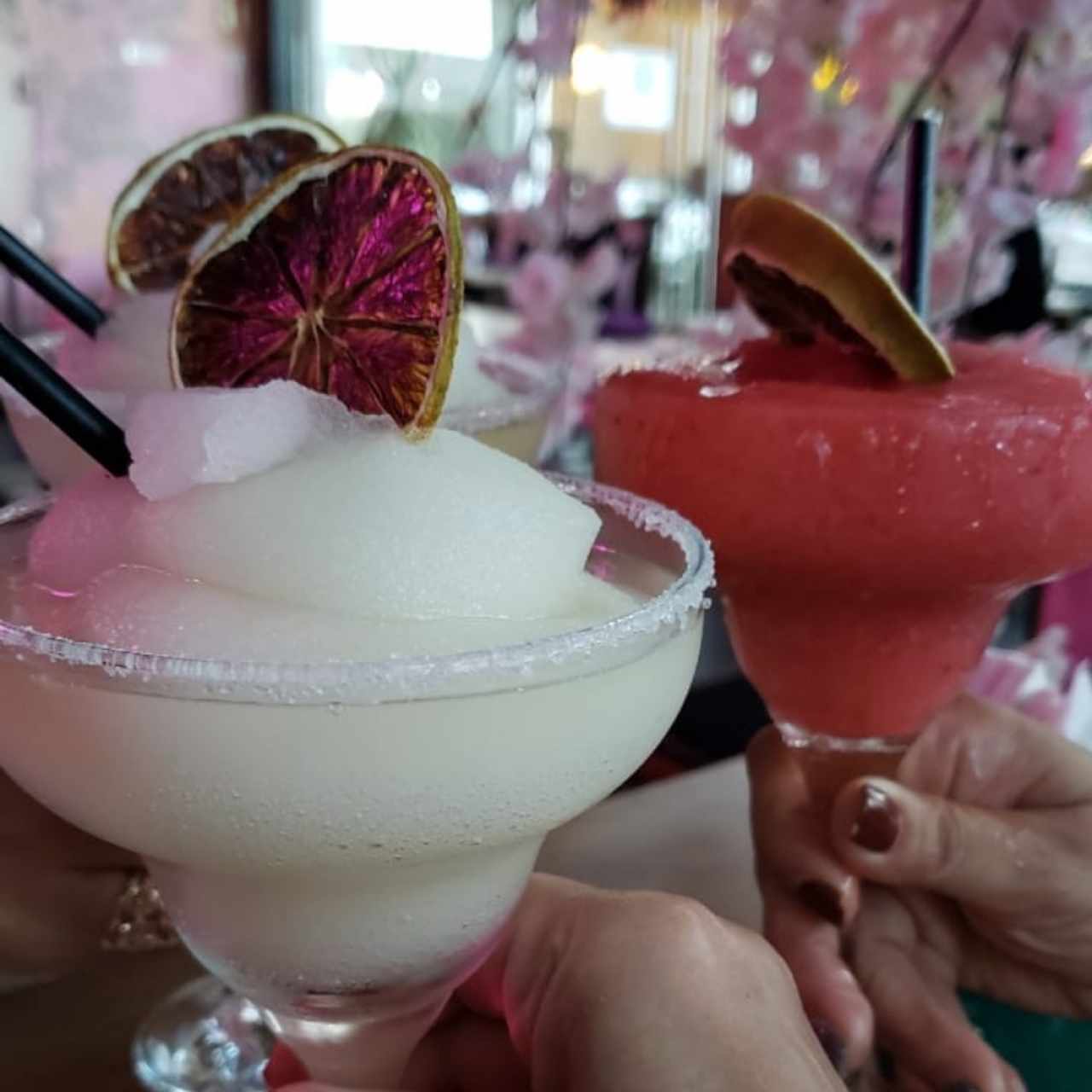 margaritas de limon y fresa