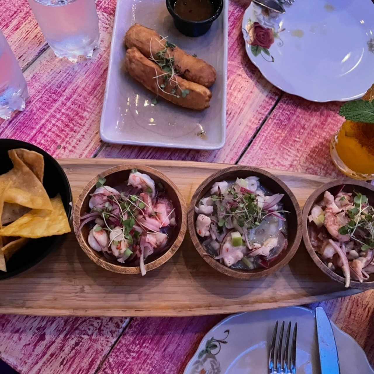 trio de ceviches 