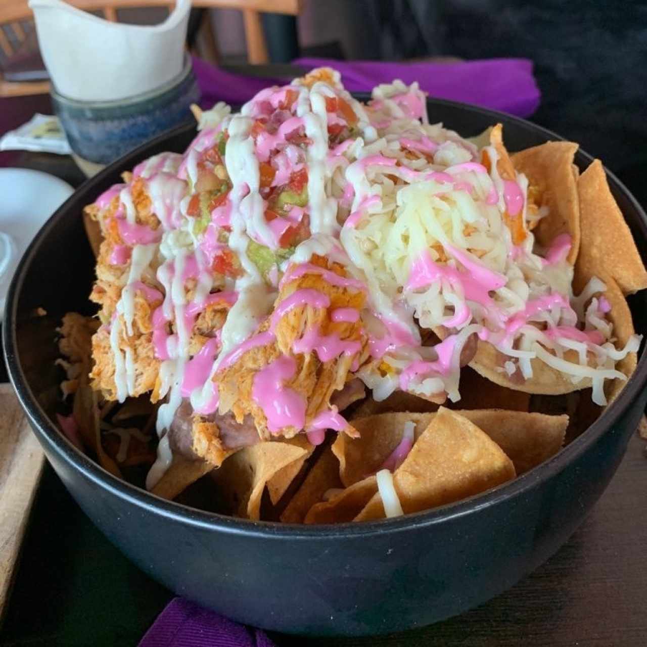 nachos de pollo