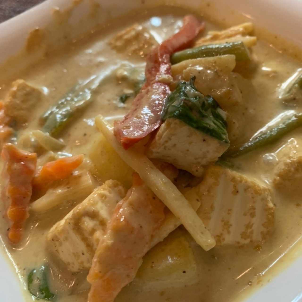 Yellow curry tofu