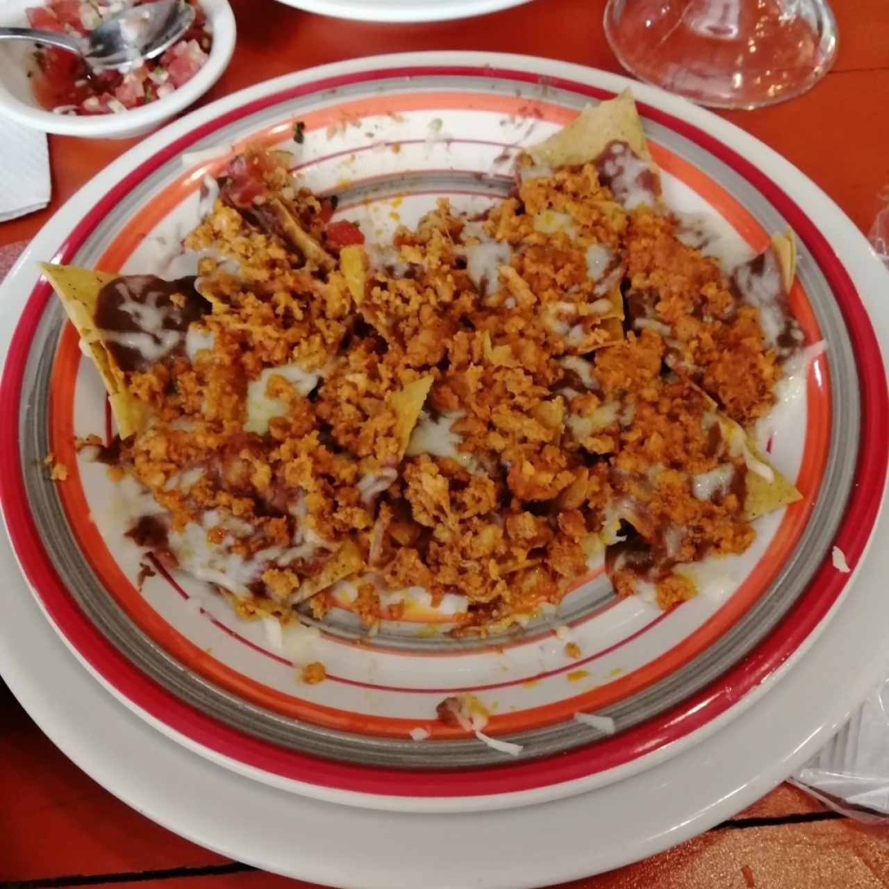 Nachos de chorizo