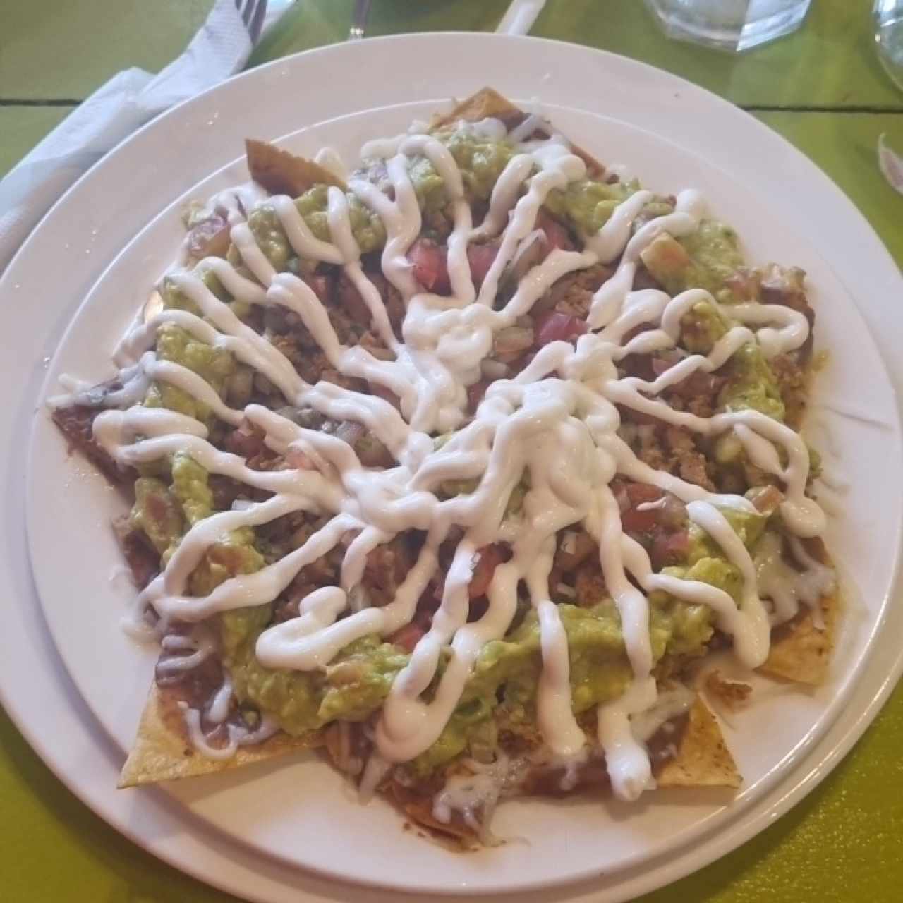 nachos especiales con chorizo