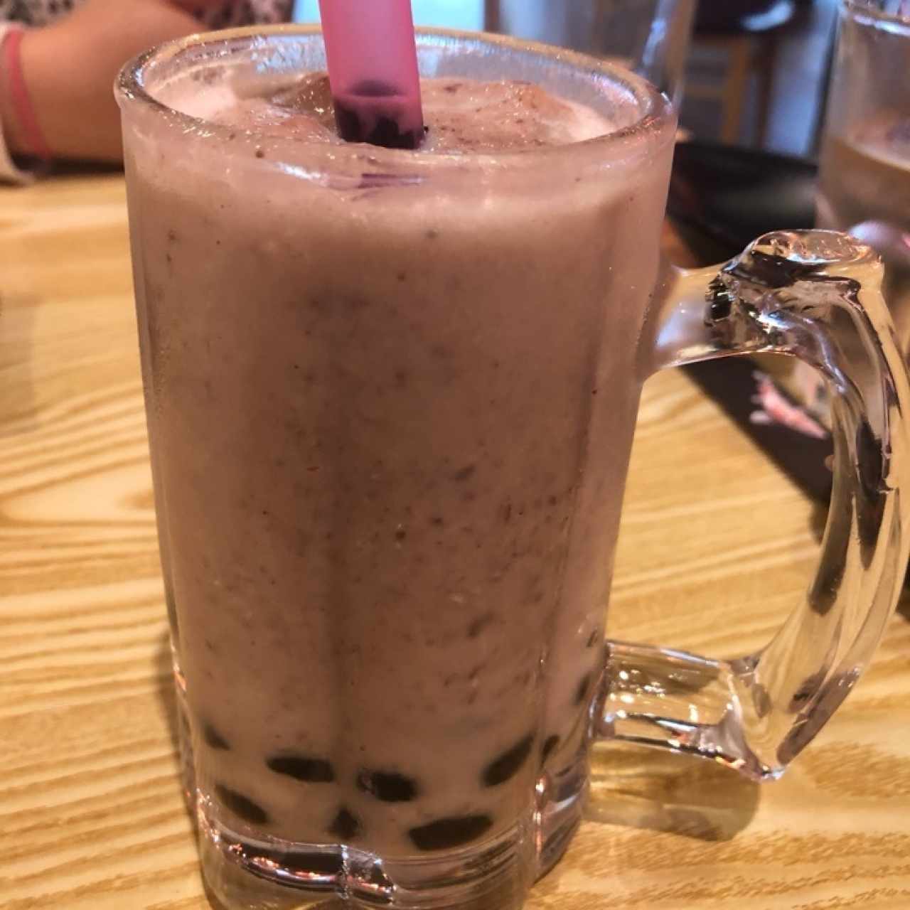 Red bean bubble tea