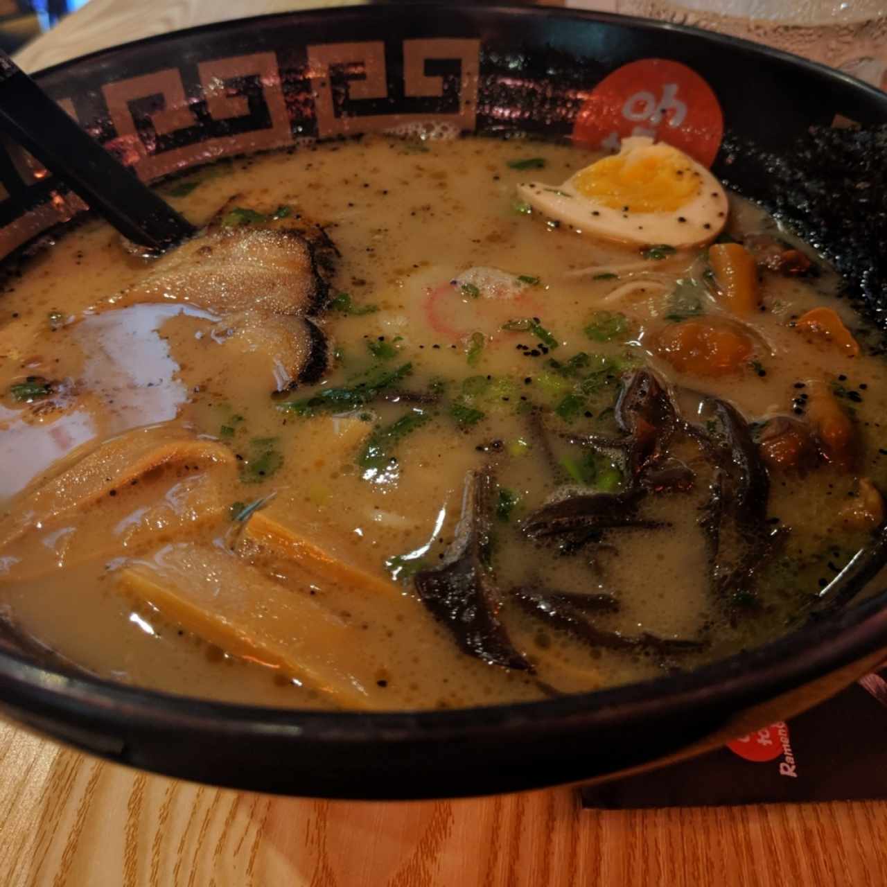 Tonkotsu Black Garlic ramen 