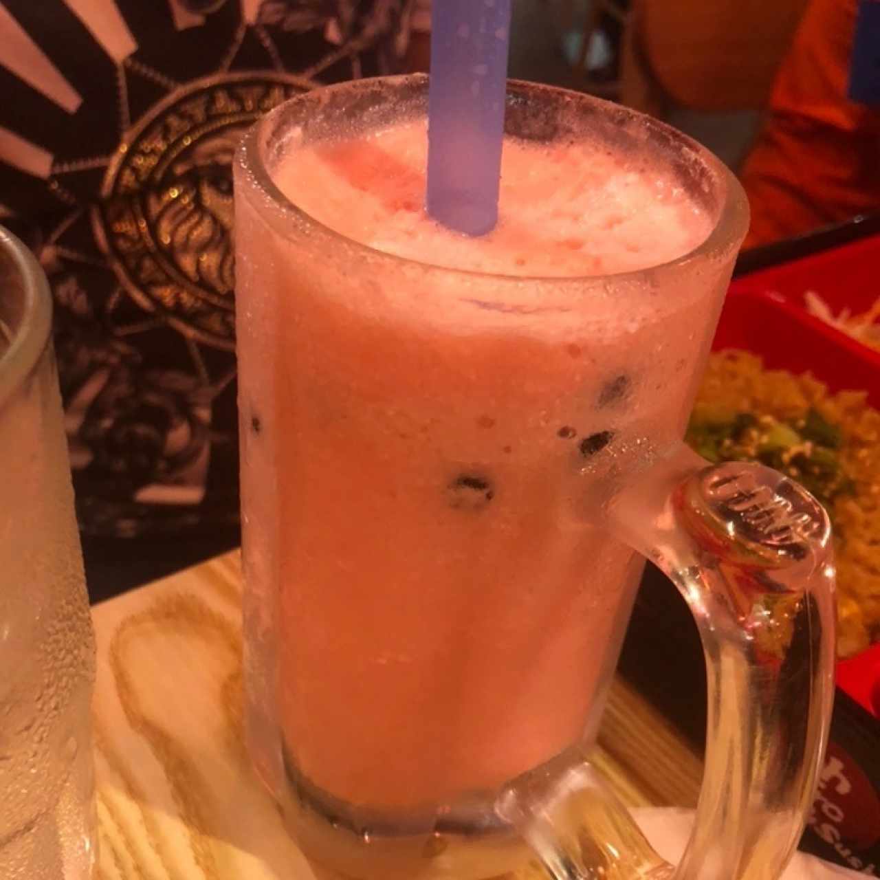 bubble tea de fresa