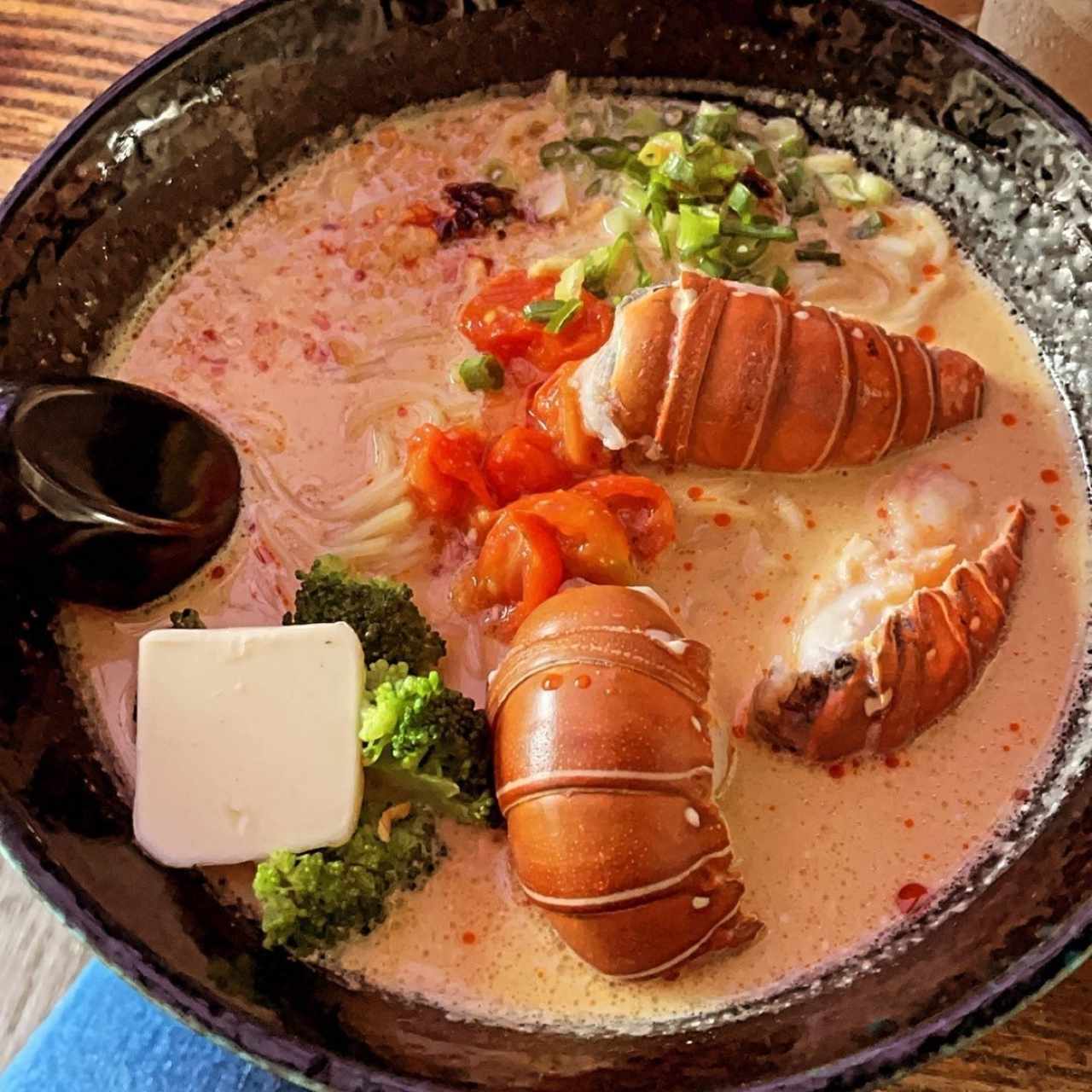 cheesy lobster ramen