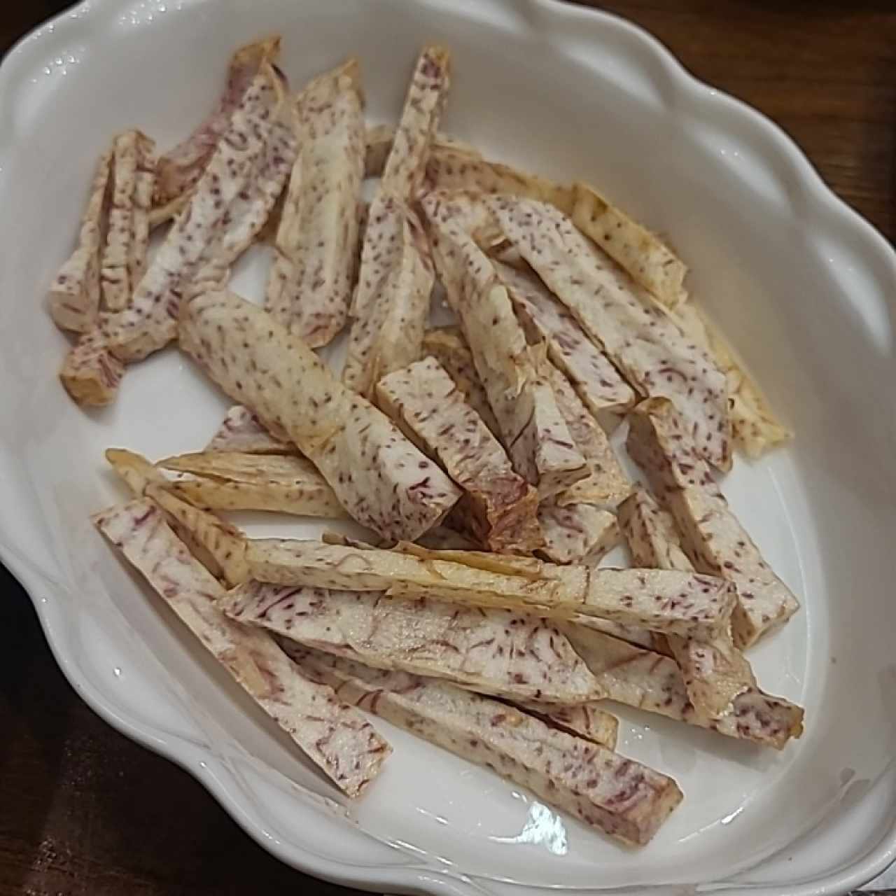 taro fries para comer así o cocinarlo en la sopa