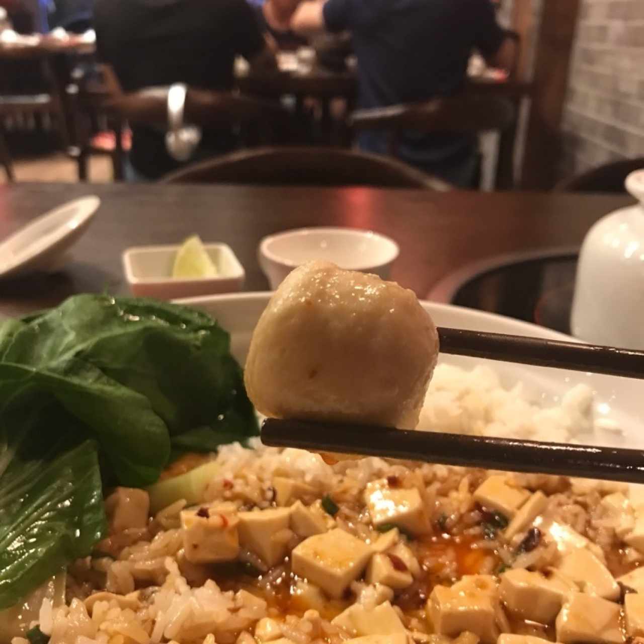 Mapo Tofu with Chile Sauce and Rice