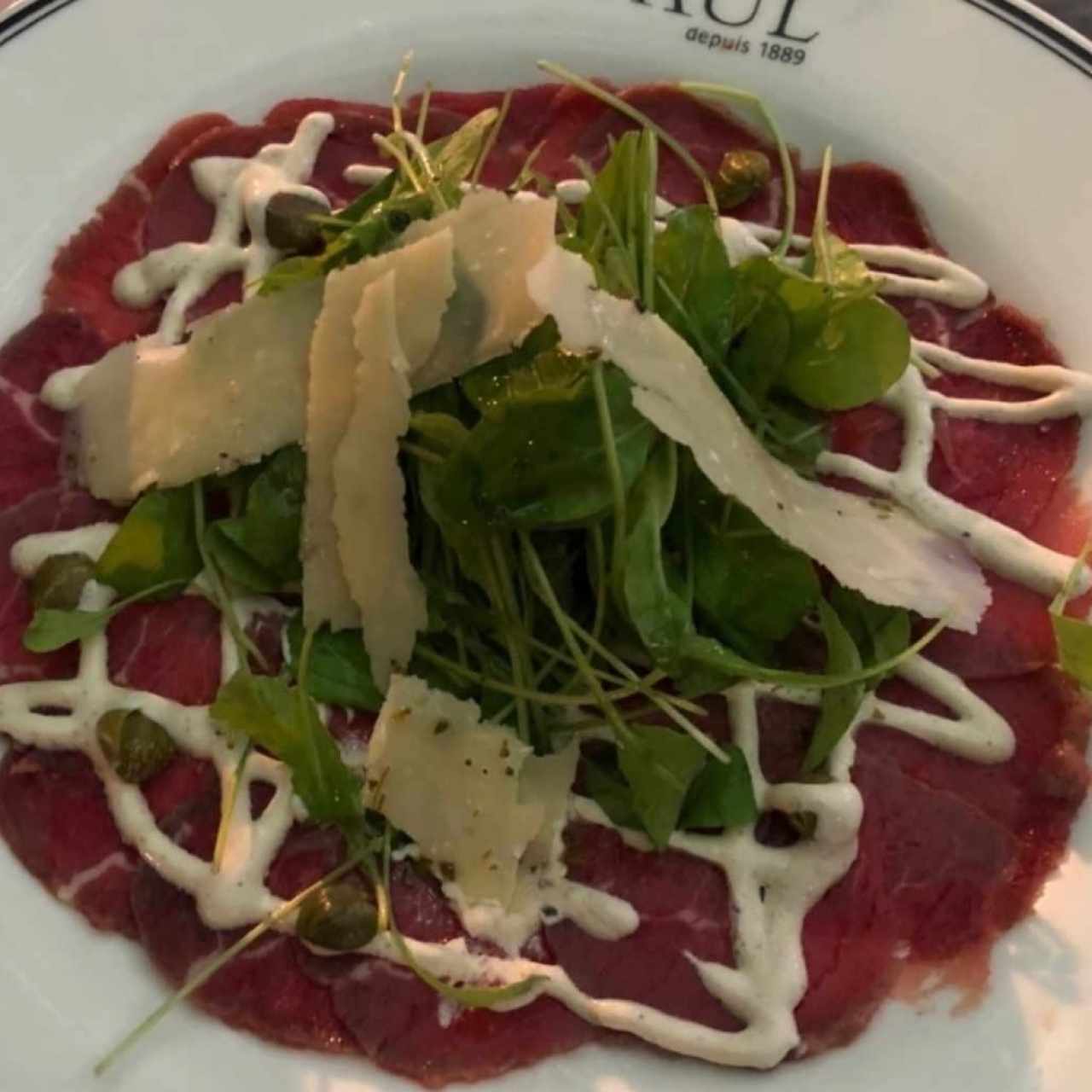 carpaccio de res