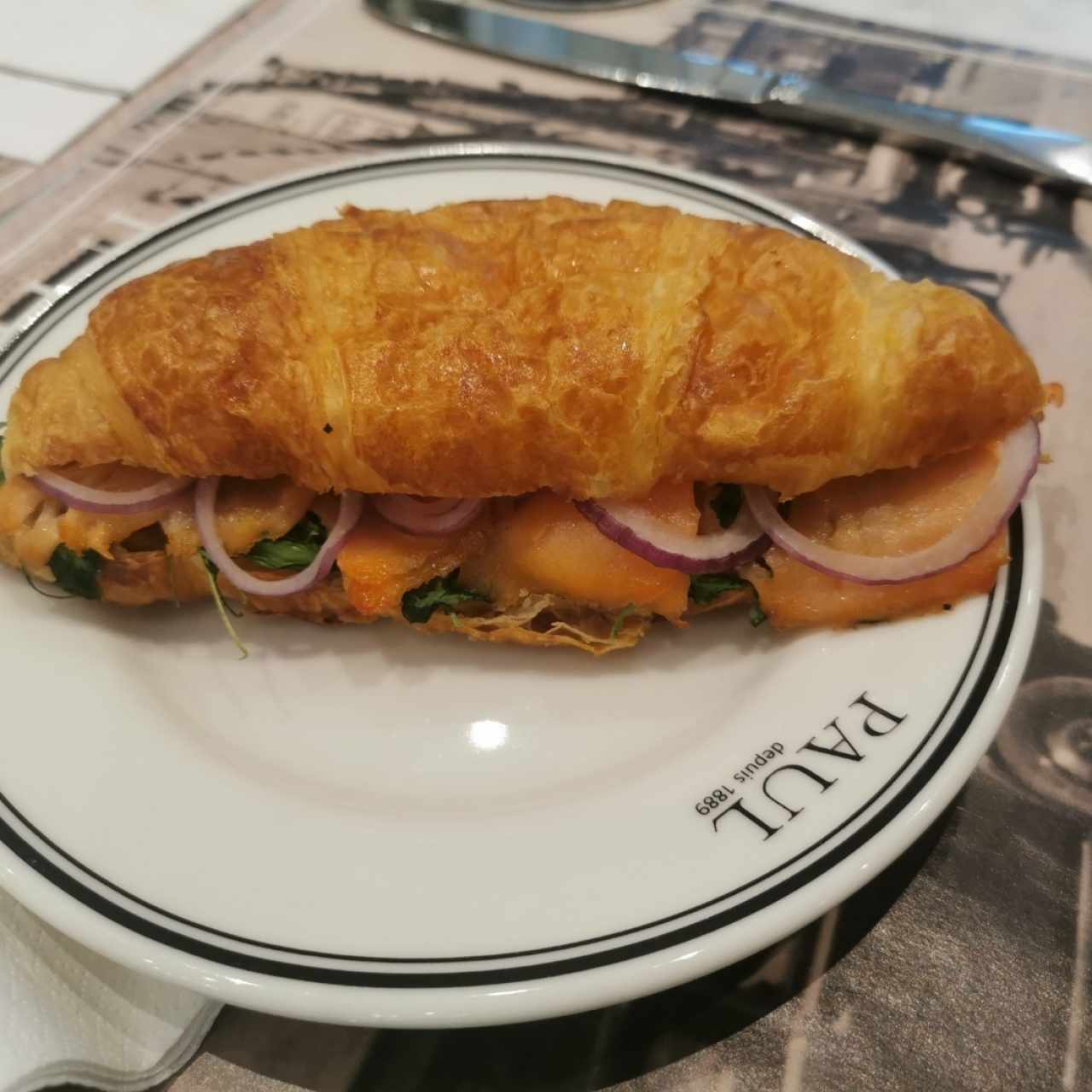 Croissant au Saumon Fumé